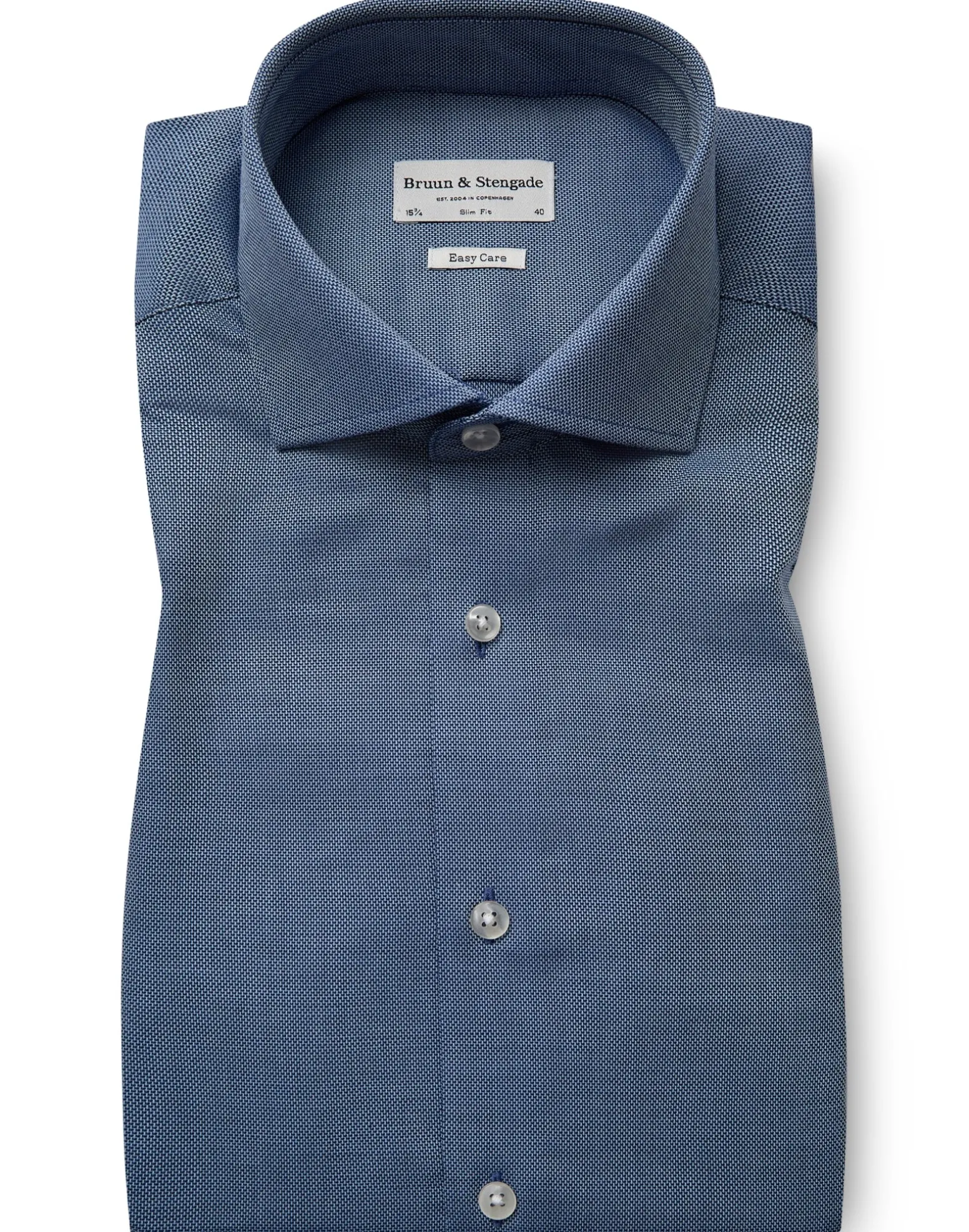 BS Aaron Slim Fit Skjorta - Blue