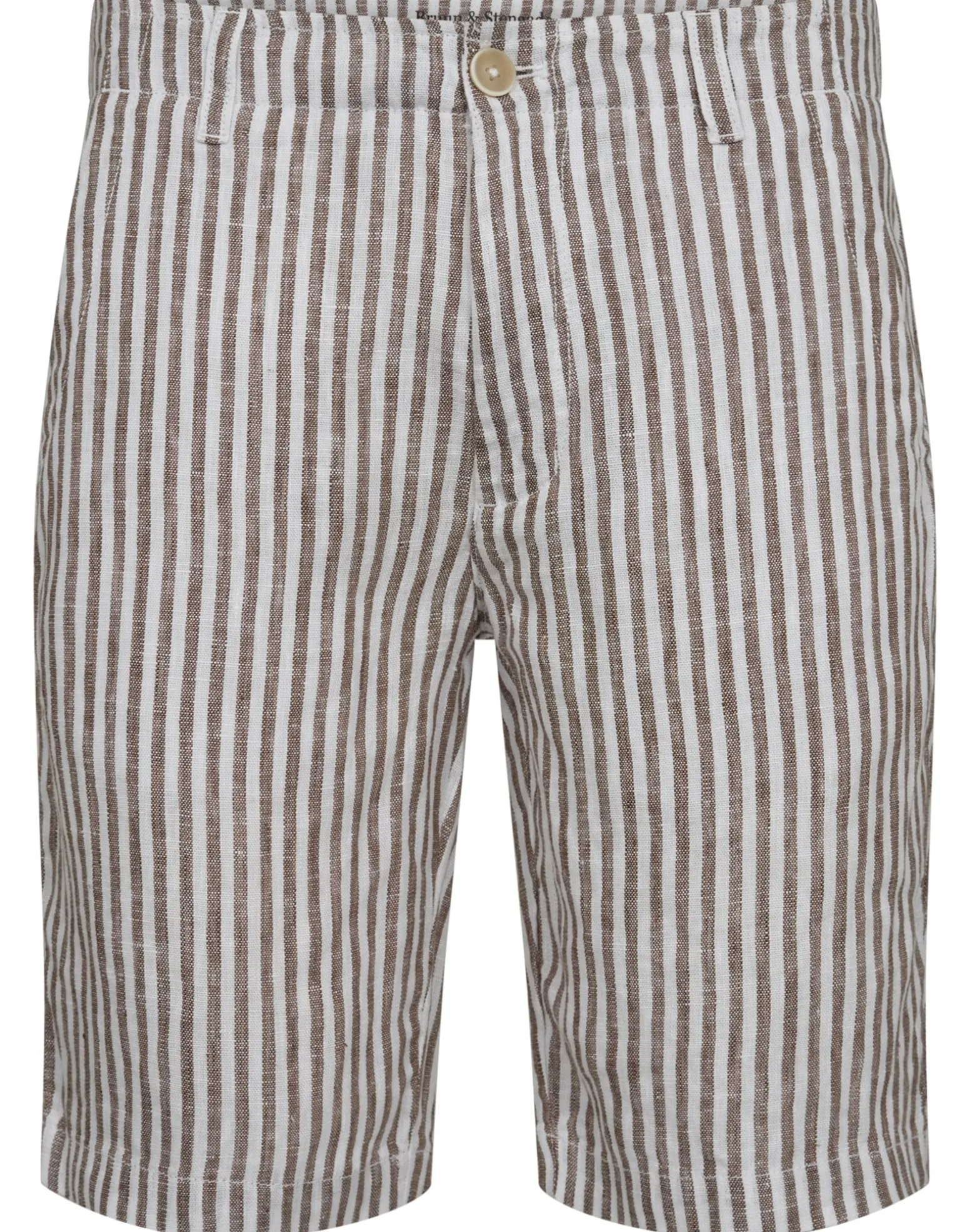 BS Abel Regular Fit Shorts - Brown/White