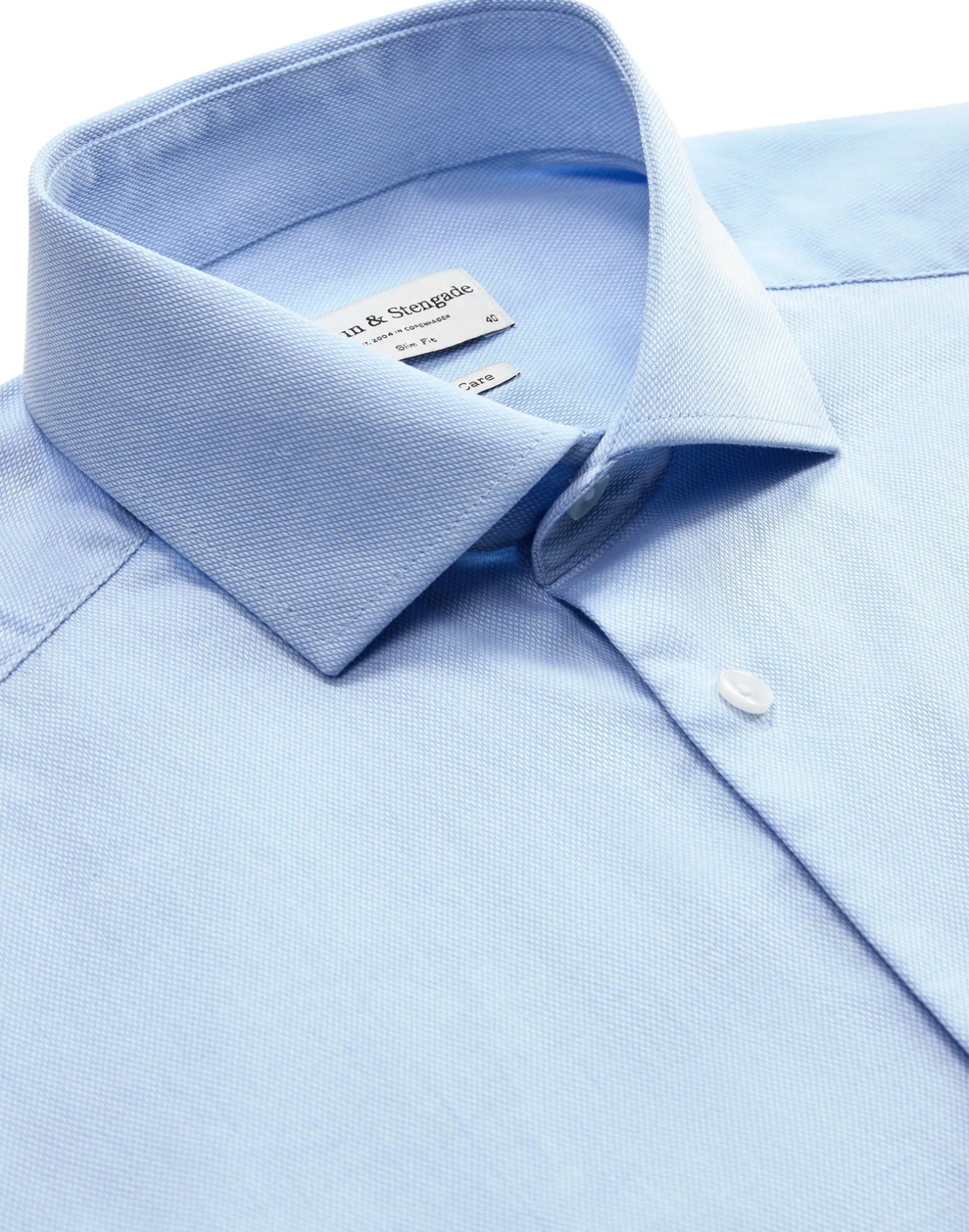 BS Aleksander Slim Fit Skjorta - Light Blue