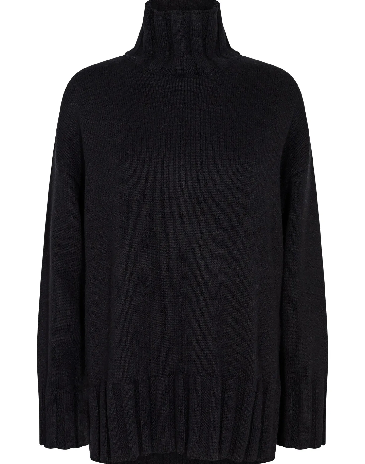 BS Antoinette Oversized Fit Stickat - Black