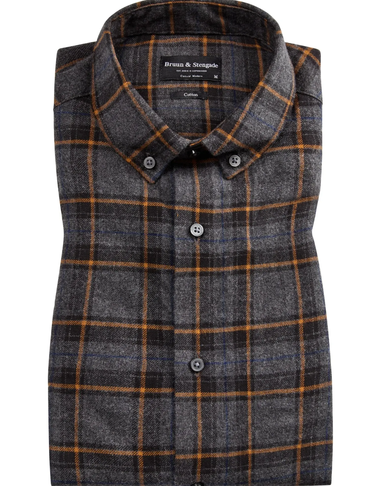 BS Askim casual modern fit Skjorta - Dark Grey