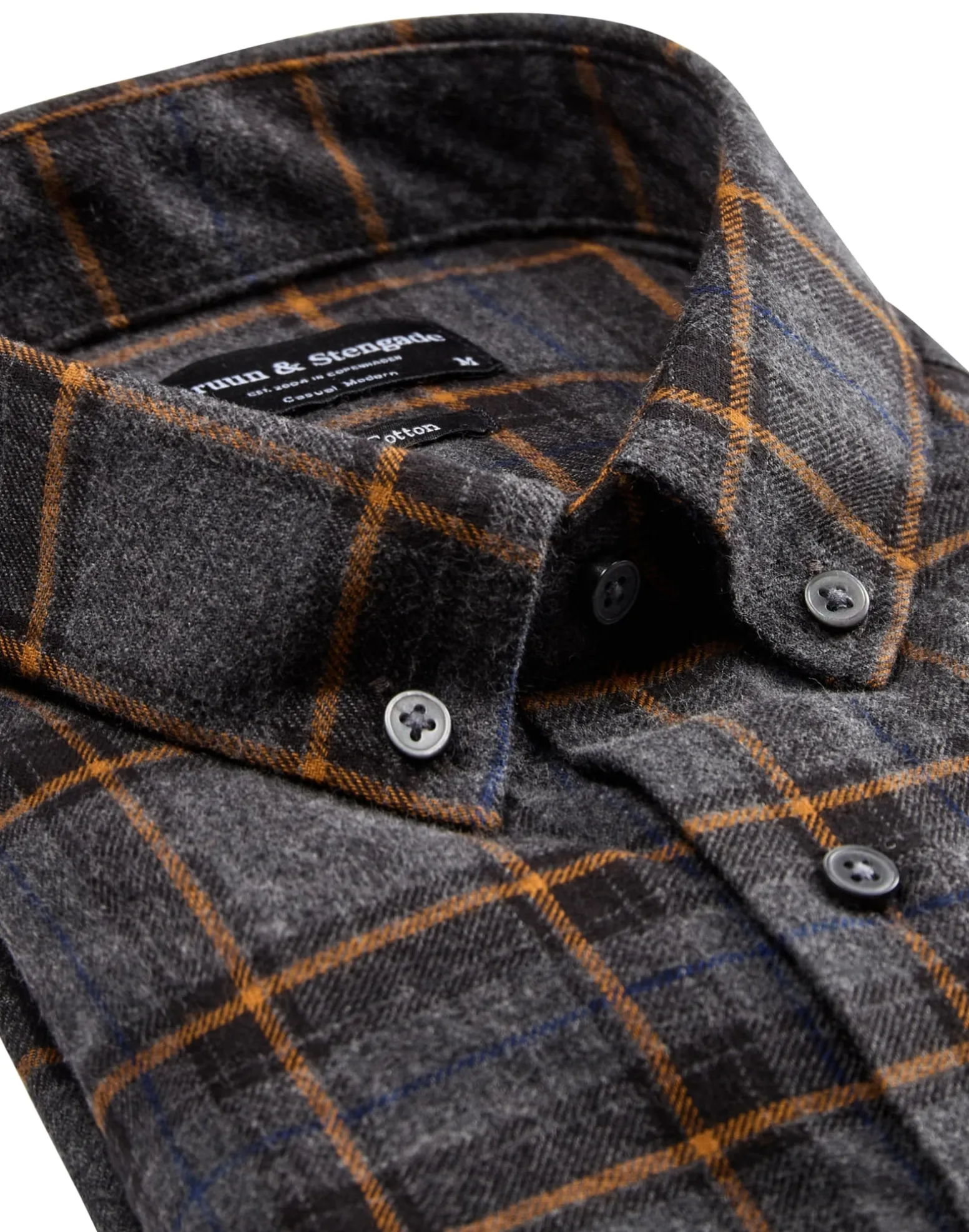 BS Askim casual modern fit Skjorta - Dark Grey