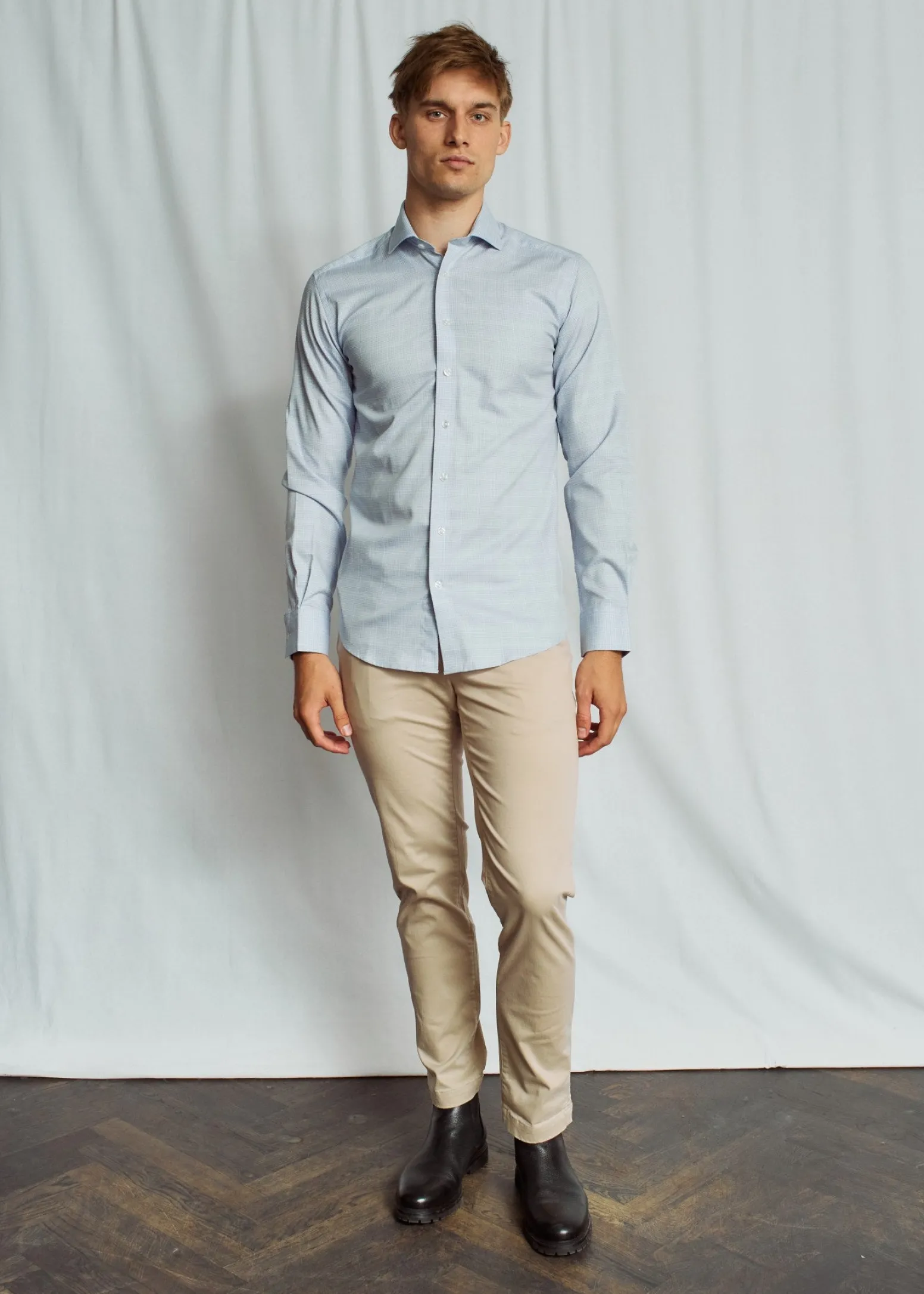 BS Barack Modern Fit Skjorta - Blue