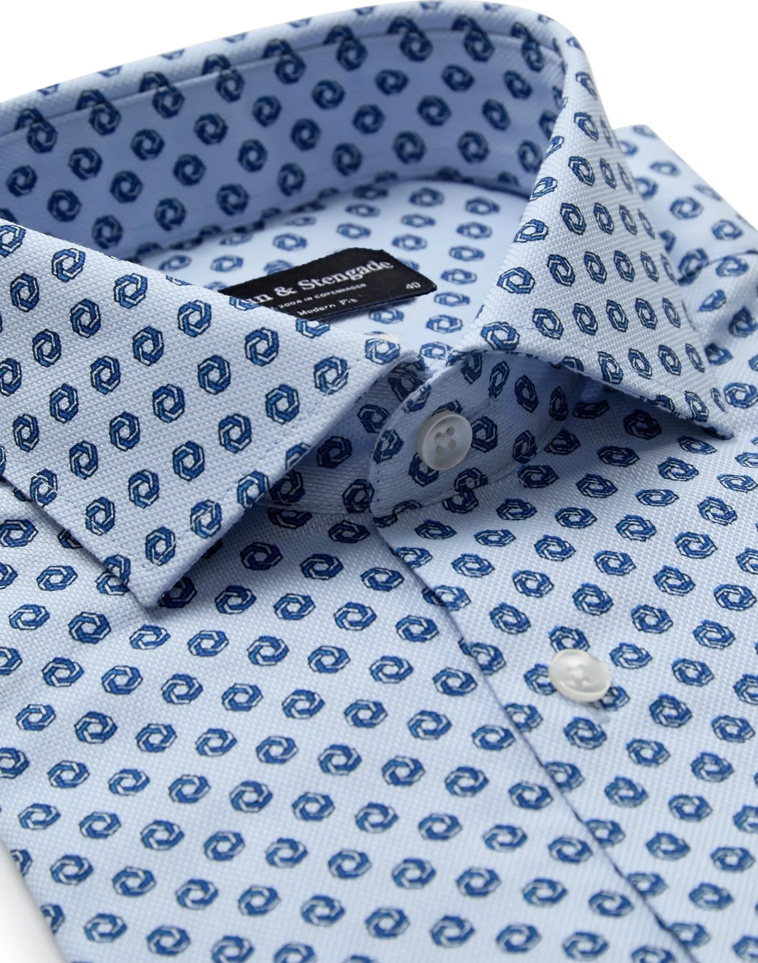 BS Barry Modern Fit Skjorta - Light Blue