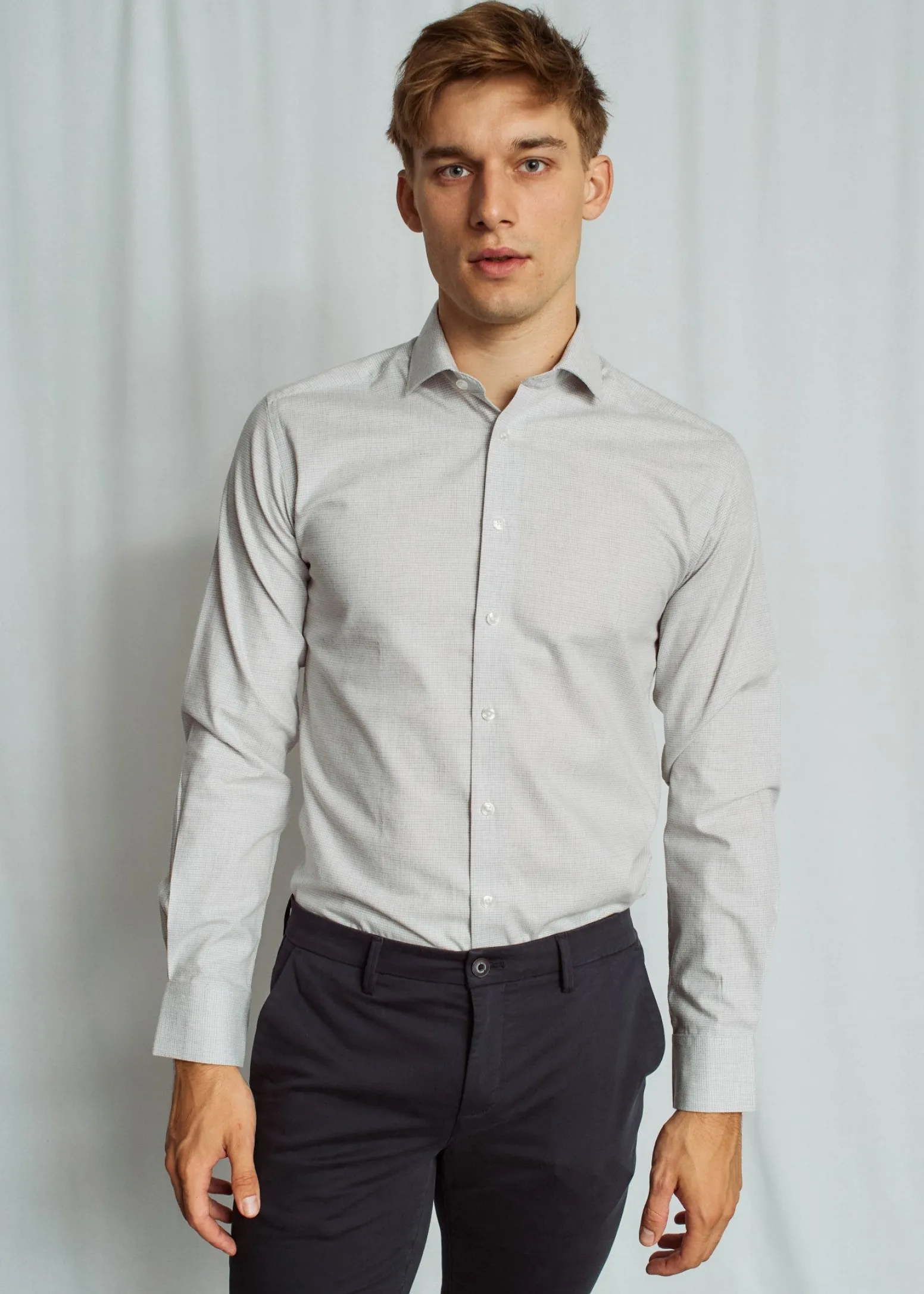 BS Beal Modern Fit Skjorta - Grey