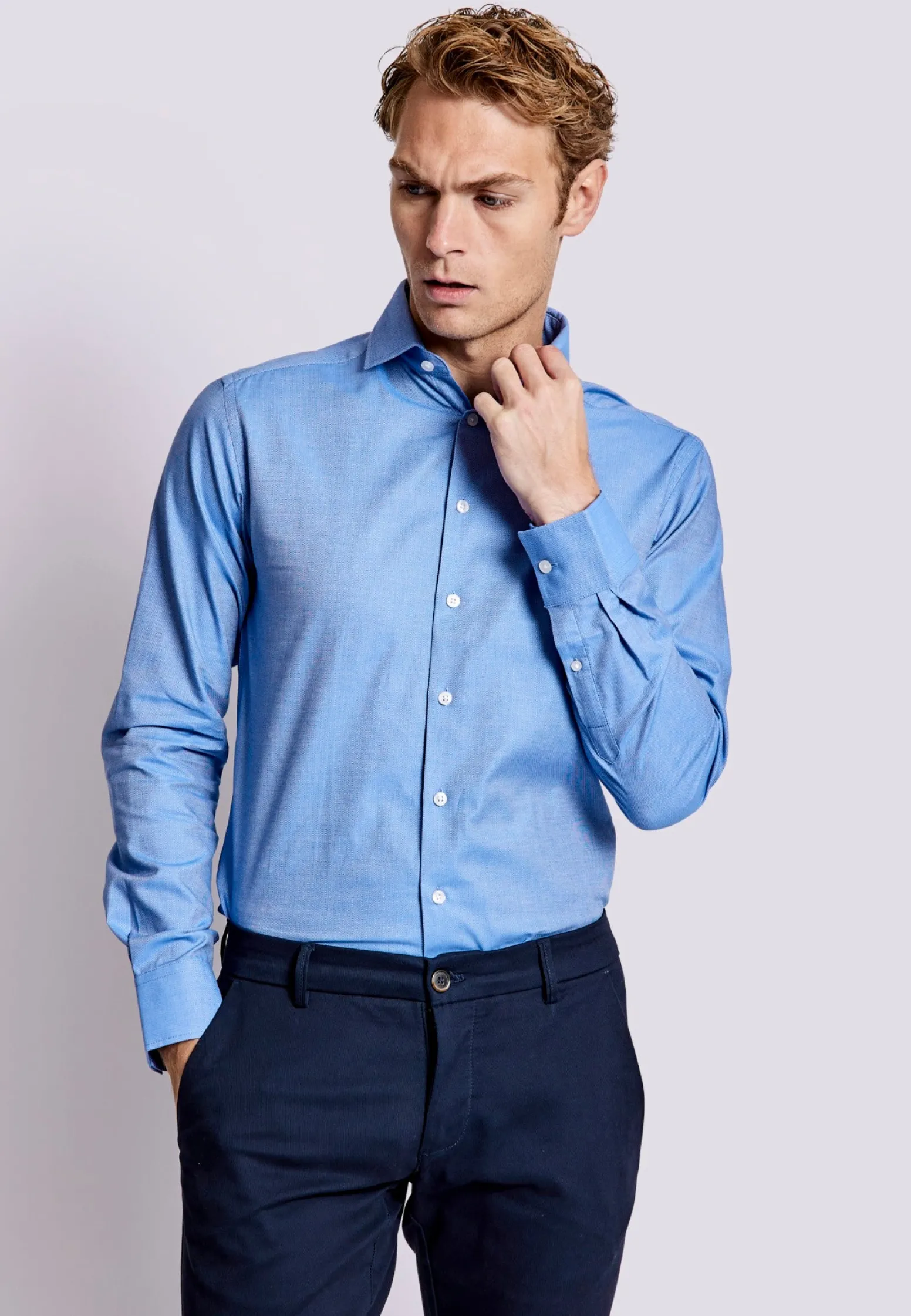 bs_bennet_slim_fit_skjort_2.webp BS Bennet Slim Fit Skjorta - Blue