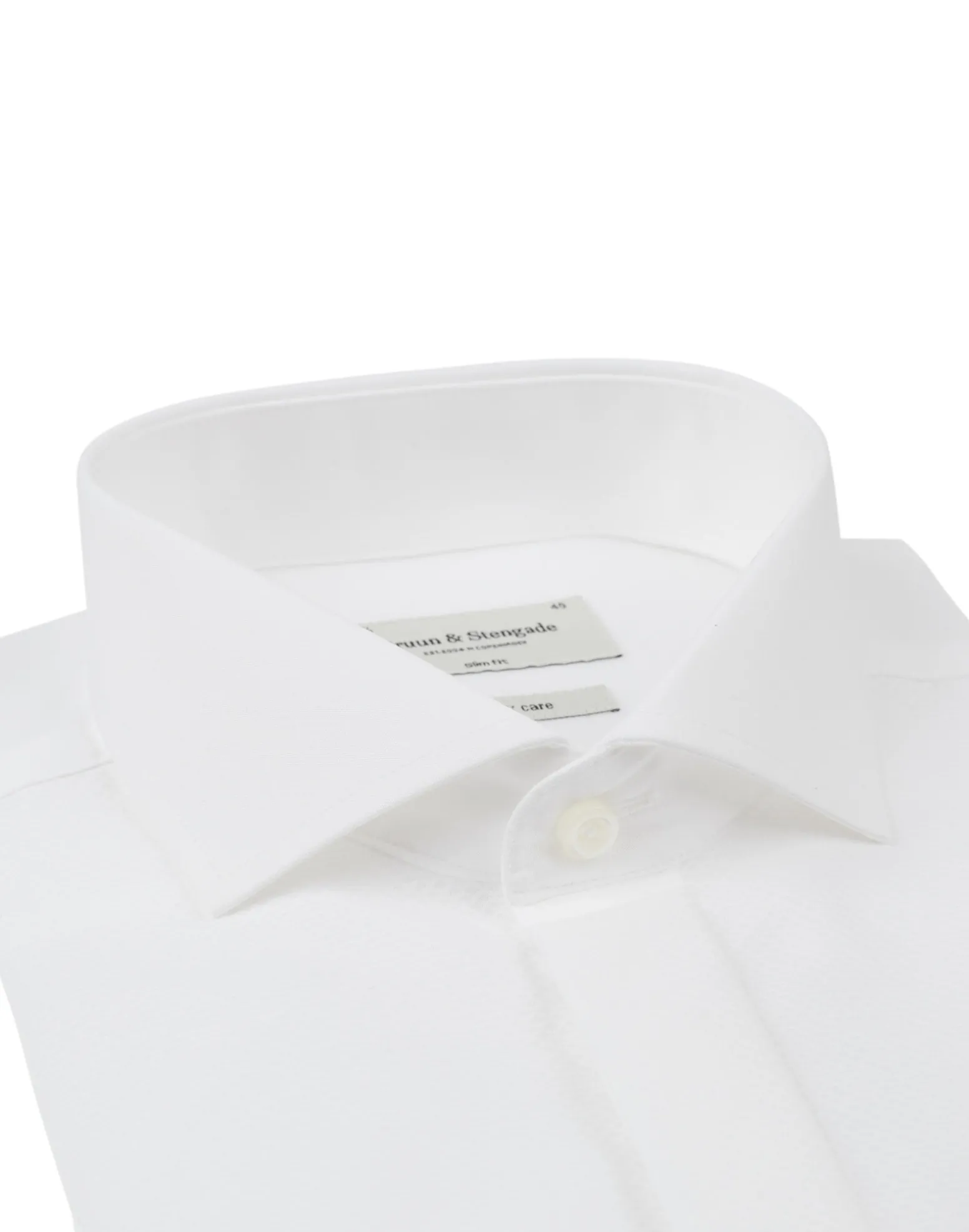 BS Bond Slim Fit Smoking Skjorta Vit - White