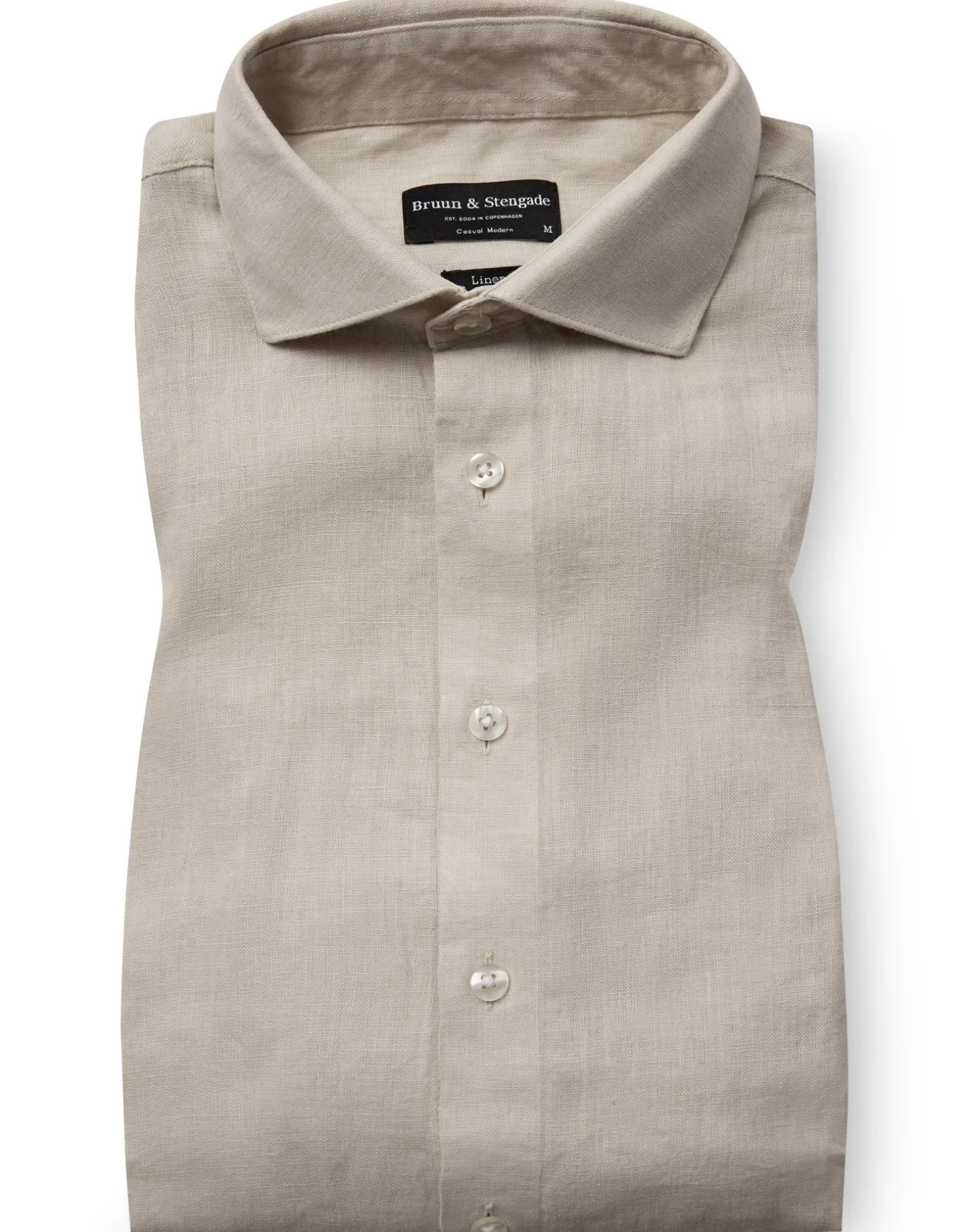 BS Brisbane Casual Modern Fit Skjorta - Sand