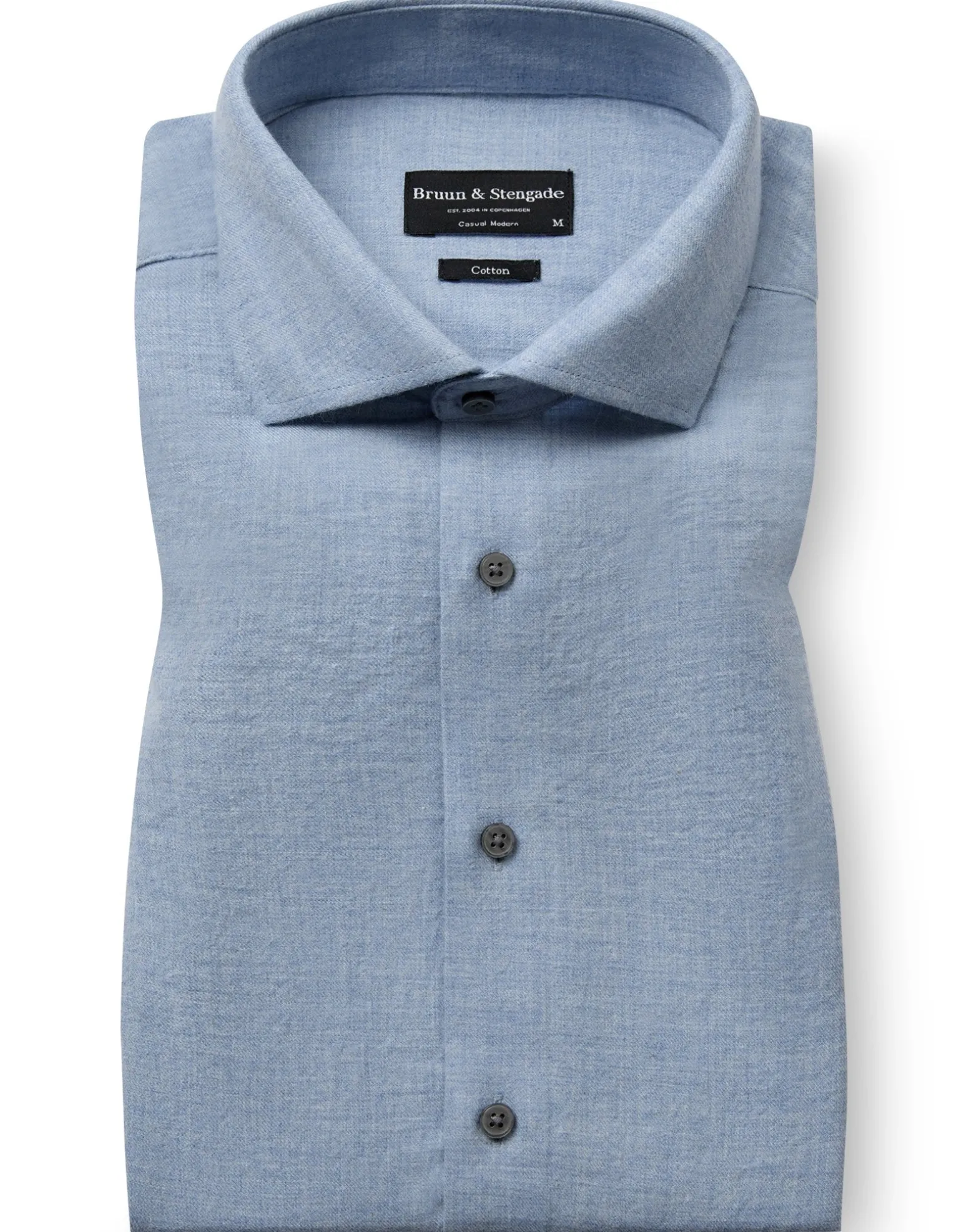 BS Brush Casual Modern Fit Skjorta - Light Blue