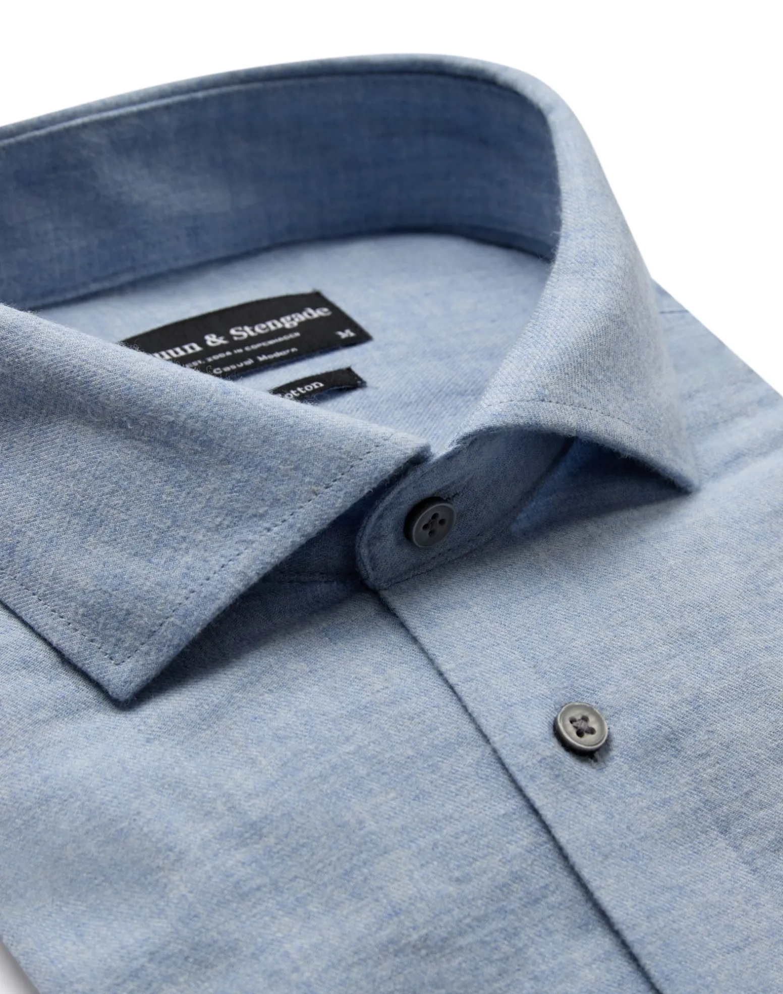 BS Brush Casual Modern Fit Skjorta - Light Blue