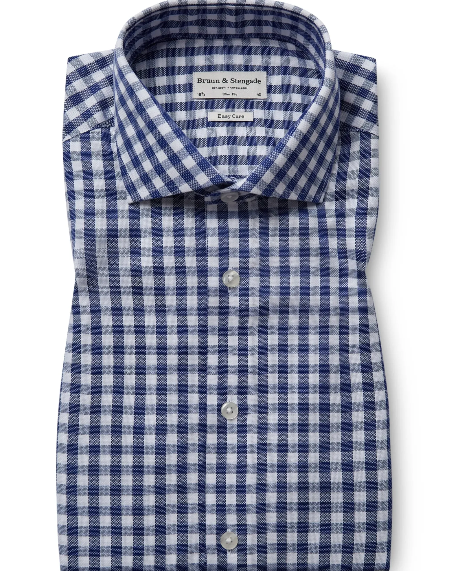 BS Burrow Slim Fit Skjorta - Blue