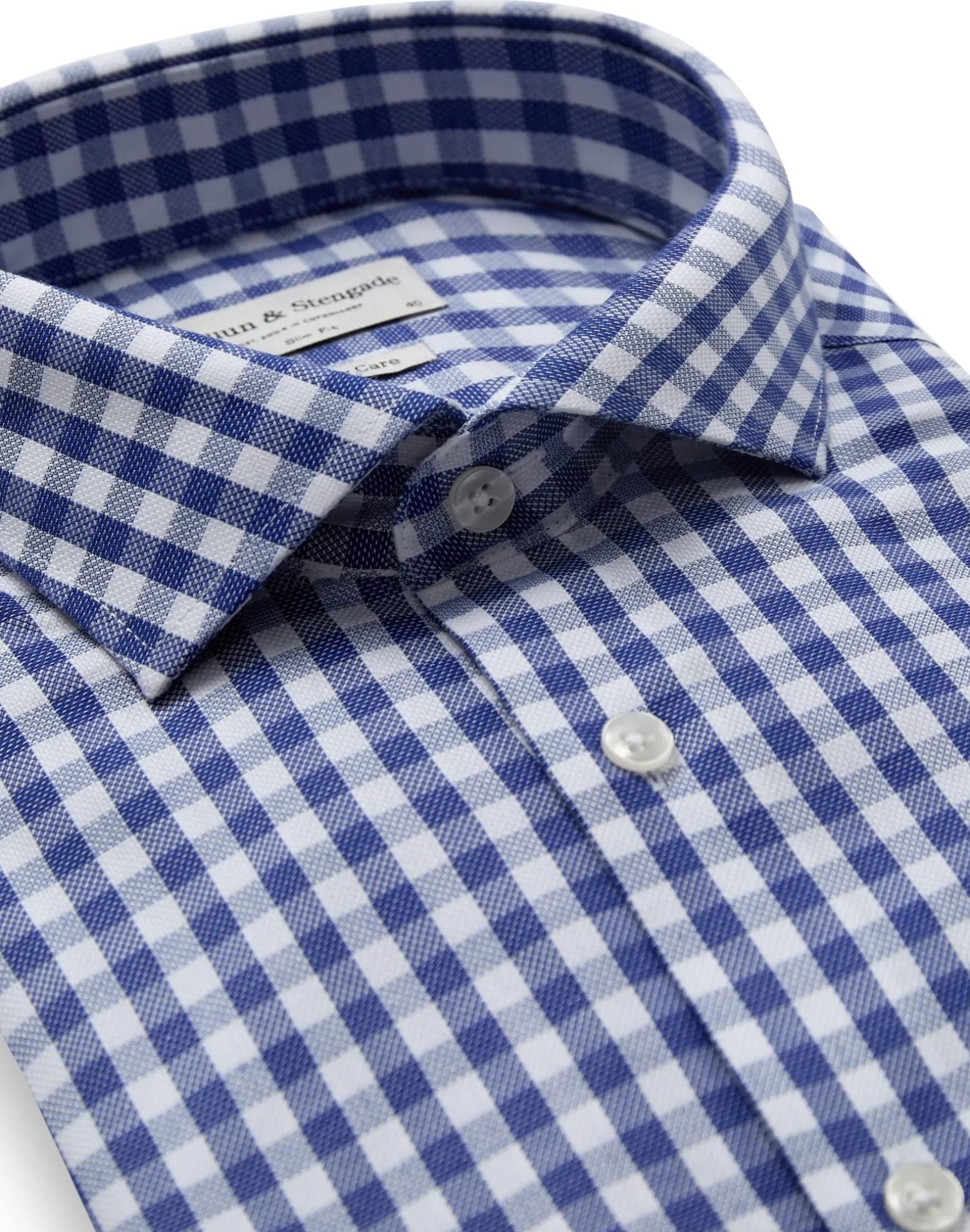 BS Burrow Slim Fit Skjorta - Blue