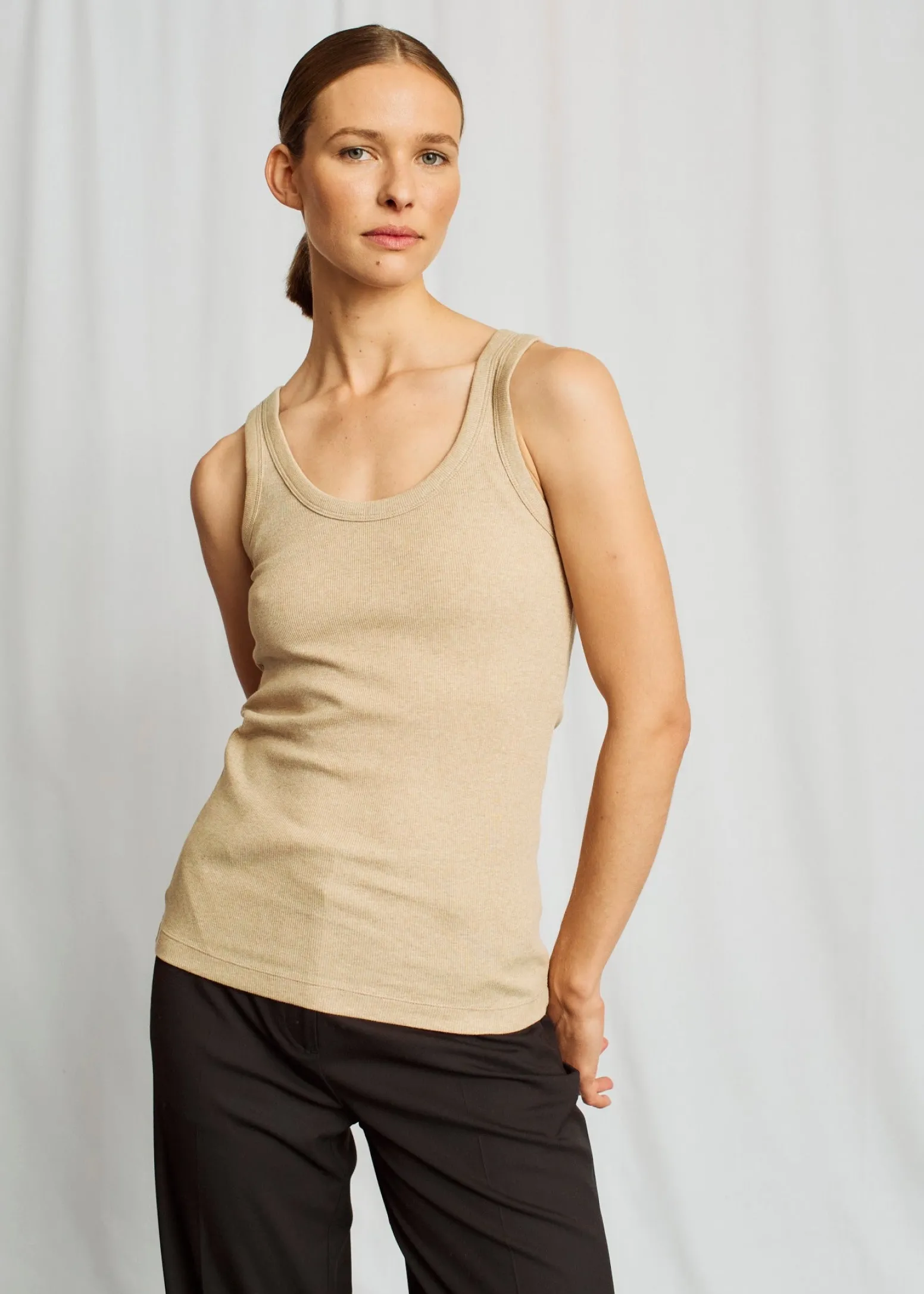 BS Charlotte Regular Fit Topp - Sand