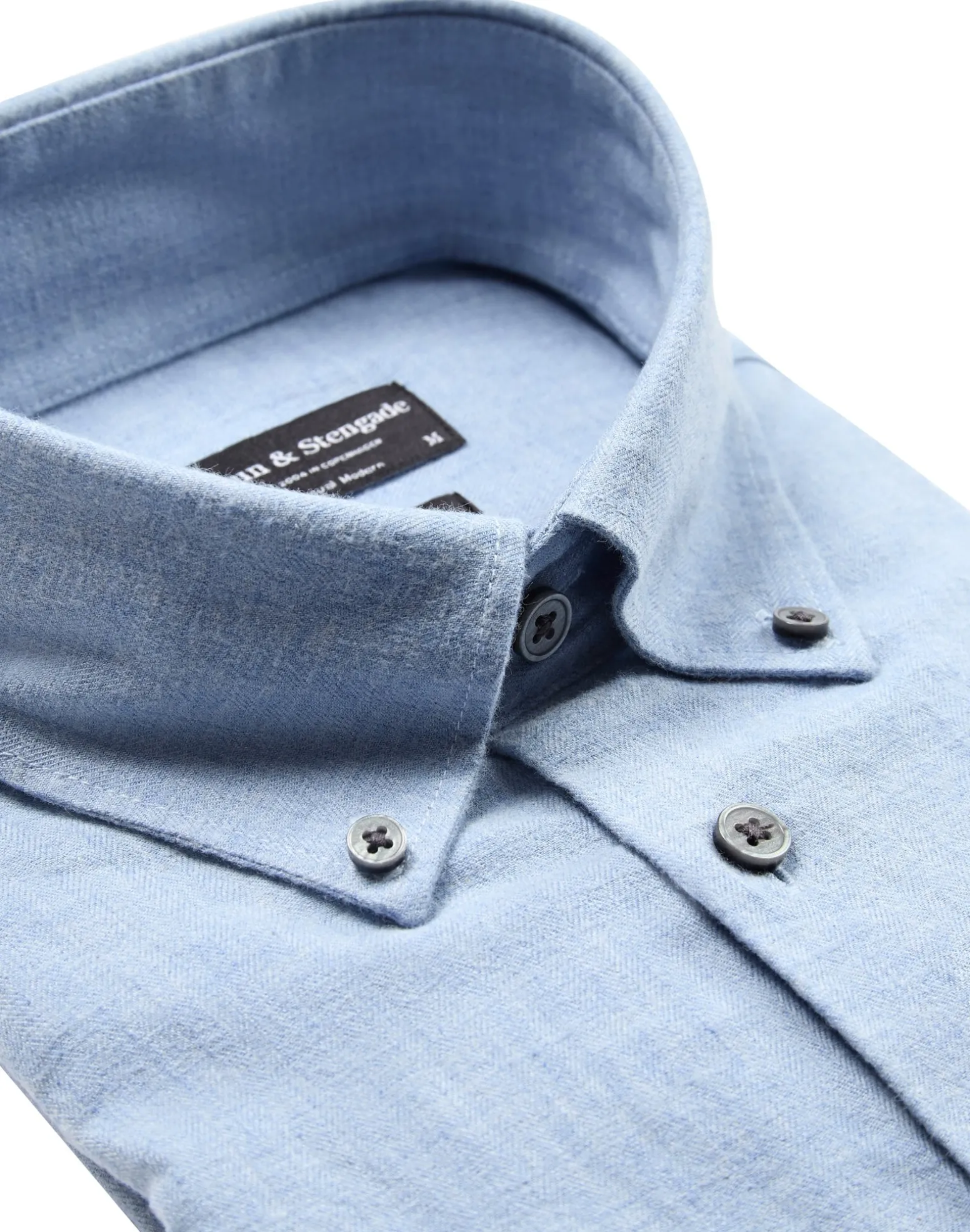 BS Cotton Casual Modern Fit Skjorta - Light Blue