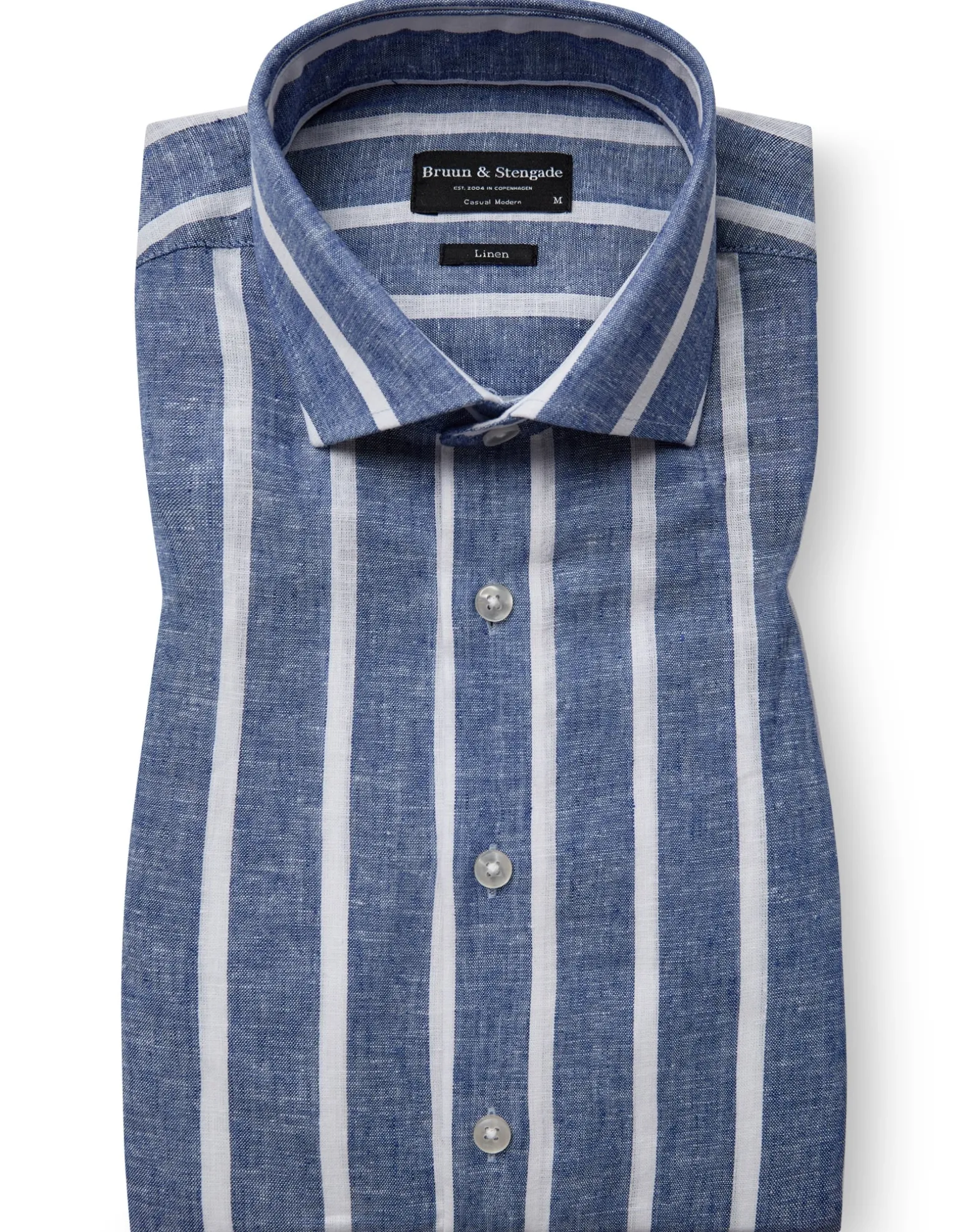 BS Deacon Casual Modern Fit Skjorta - Blue/White