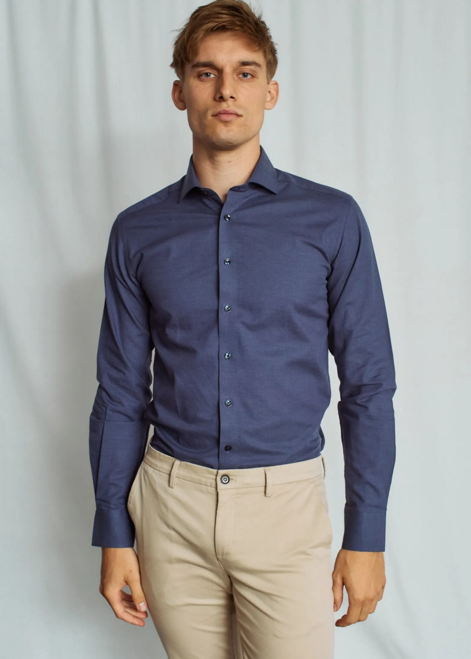 BS DeAndré Modern Fit Skjorta - Blue