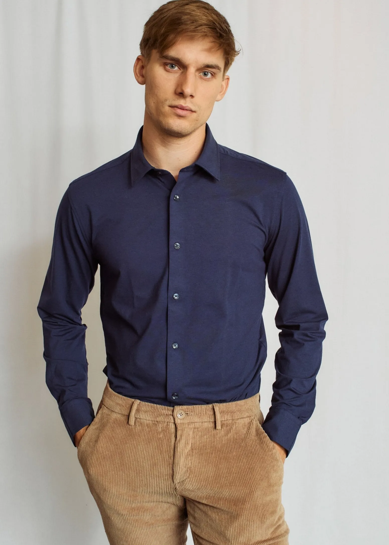 BS Delfin Performance Fit Skjorta - Navy
