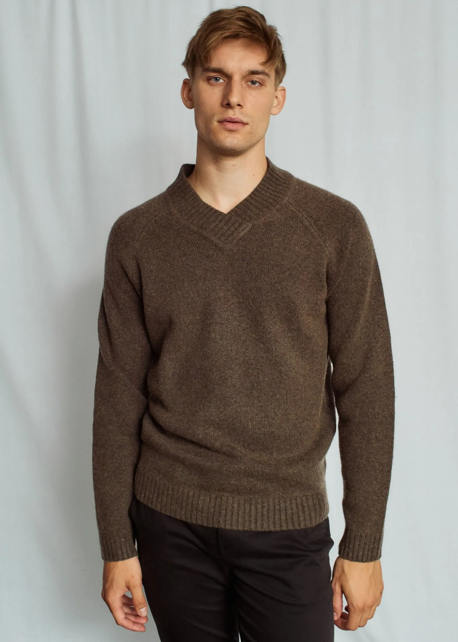 BS Douglas Regular Fit Stickat - Brown
