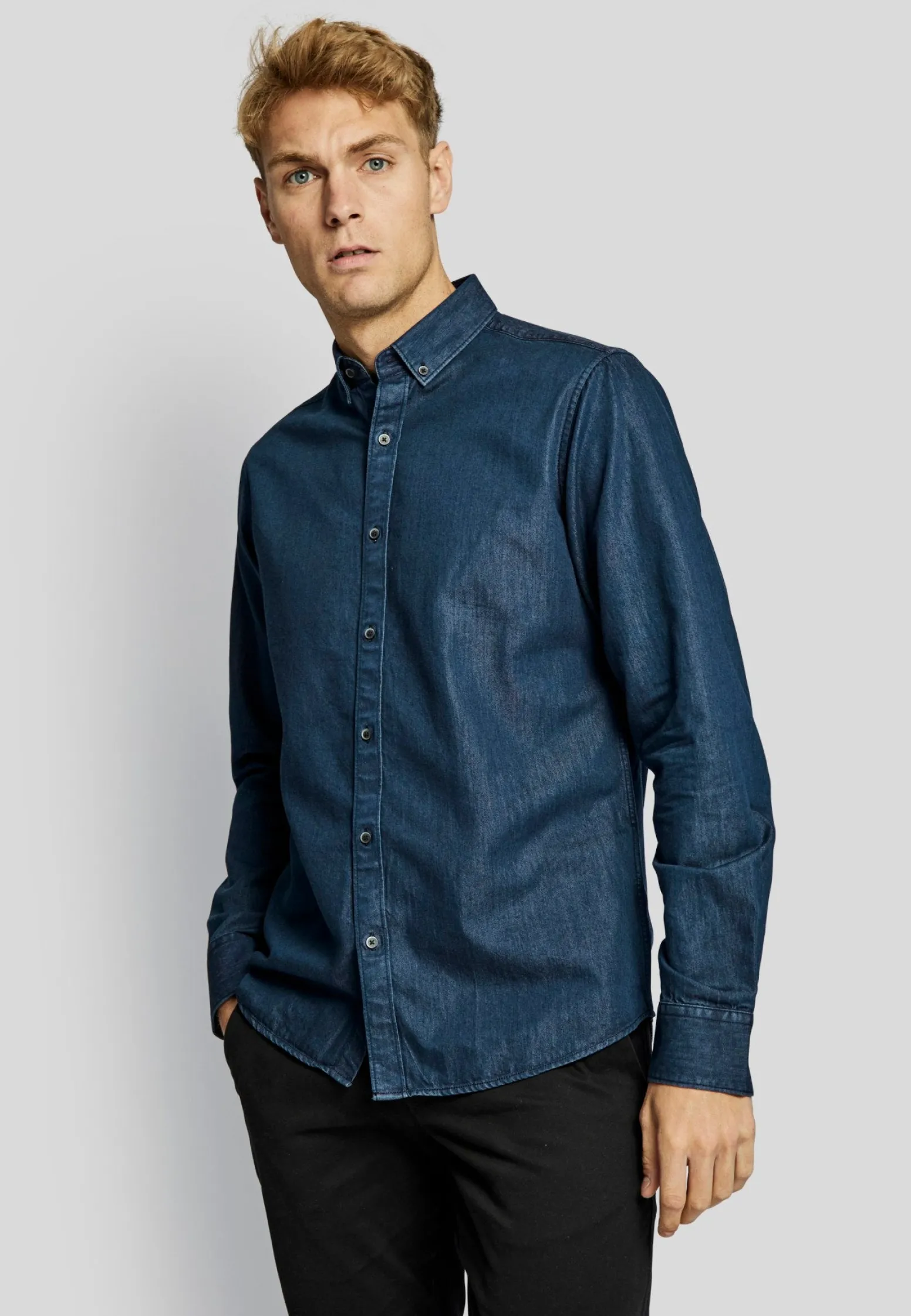 bs_elverum_casual_slim_fi_2.webp BS Elverum casual slim fit Skjorta - Indigo