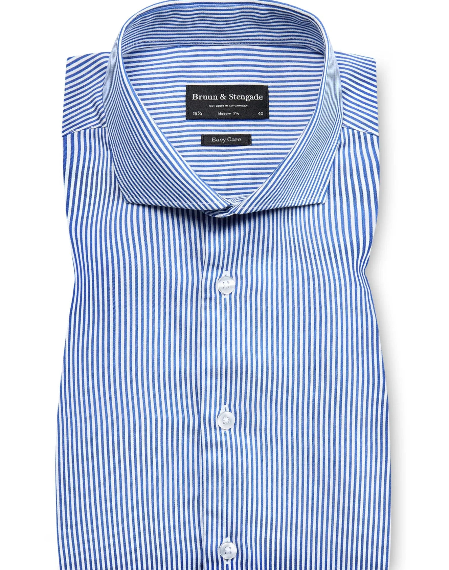 BS Fabio Modern Fit Skjorta - Blue/White