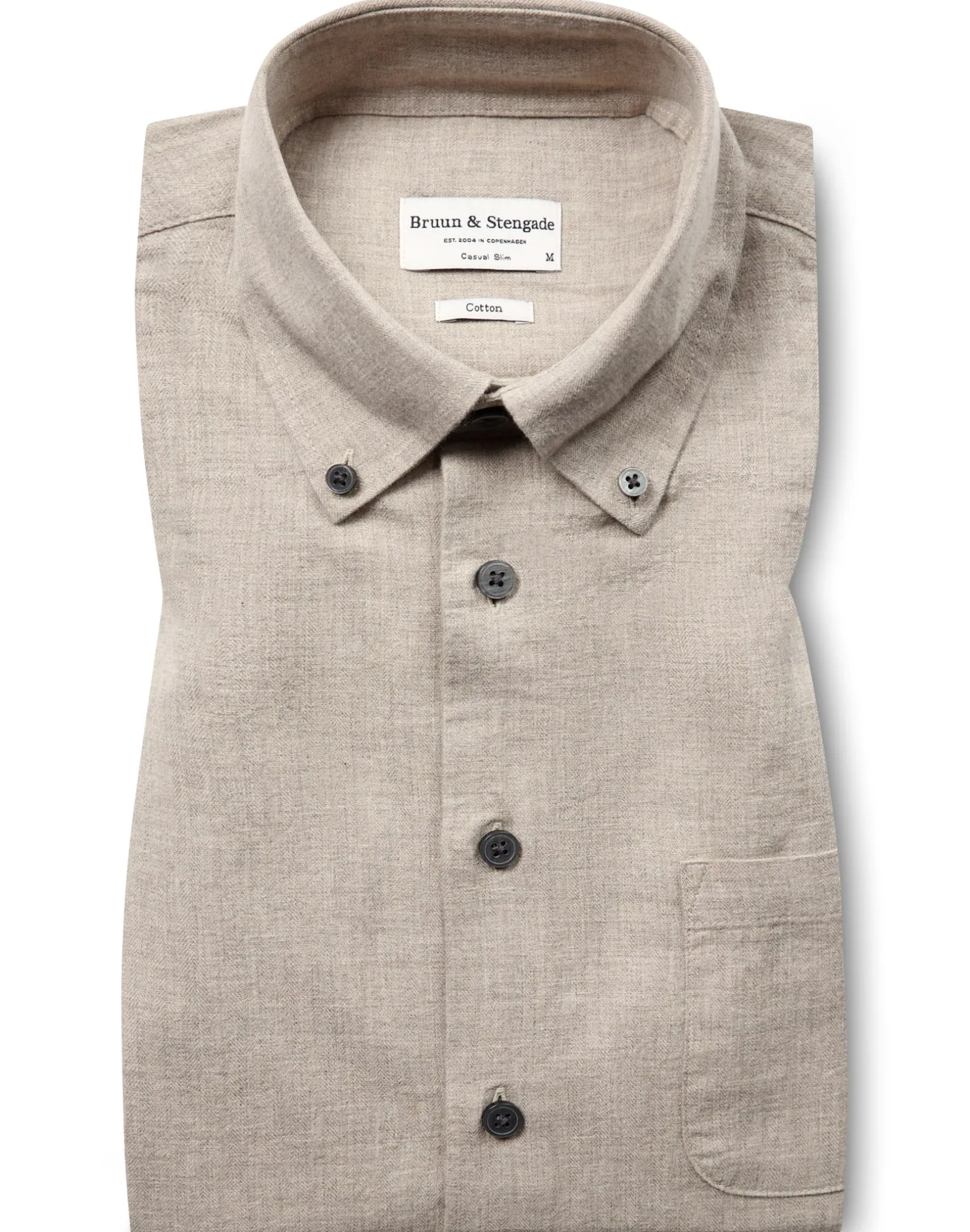 BS Floyd Casual Slim Fit Skjorta - Sand
