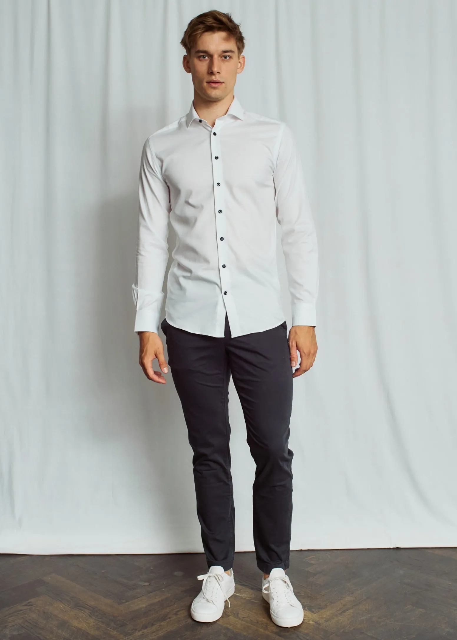BS Gasol Slim Fit Skjorta - White