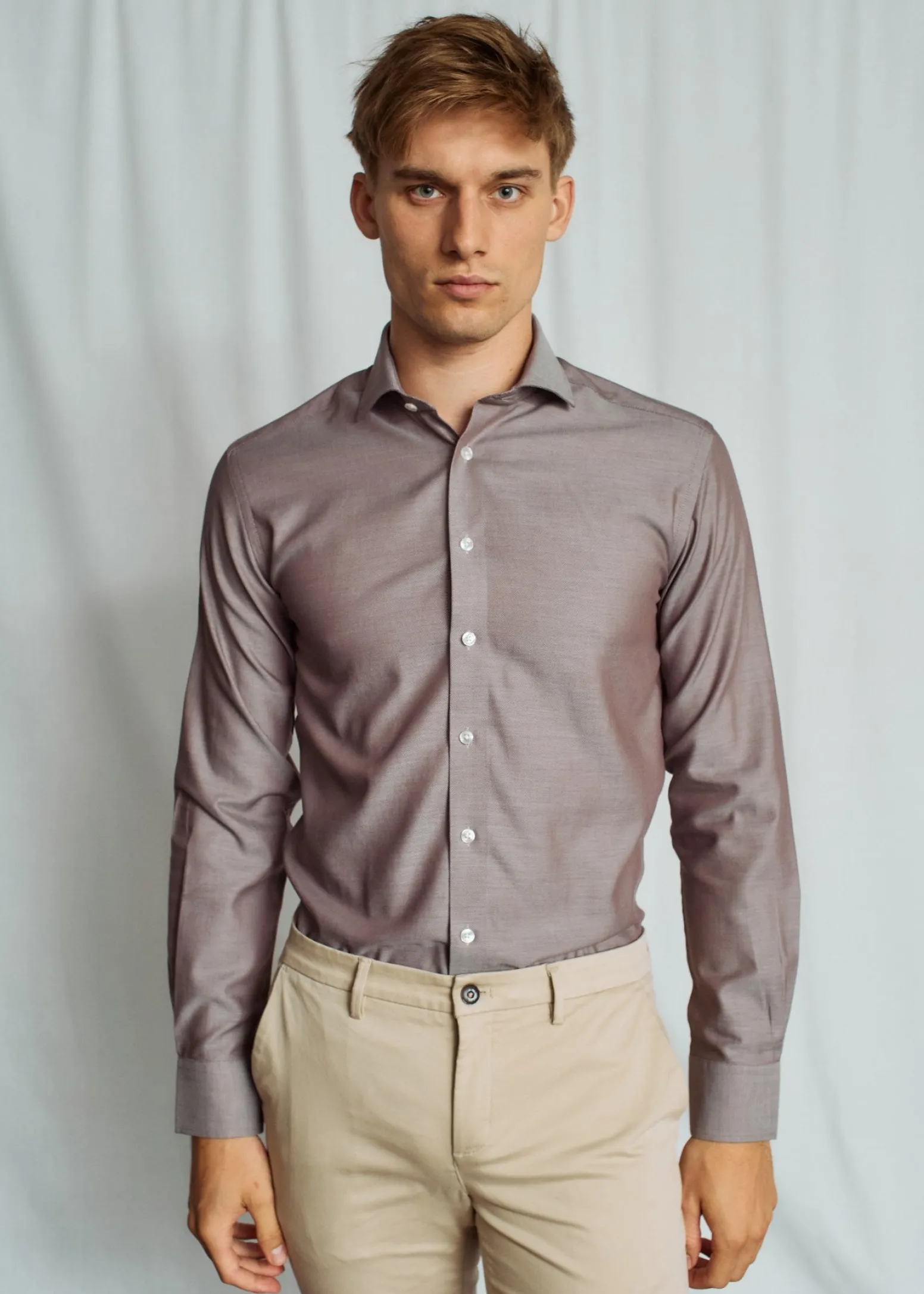 BS Goran Slim Fit Skjorta - Brown