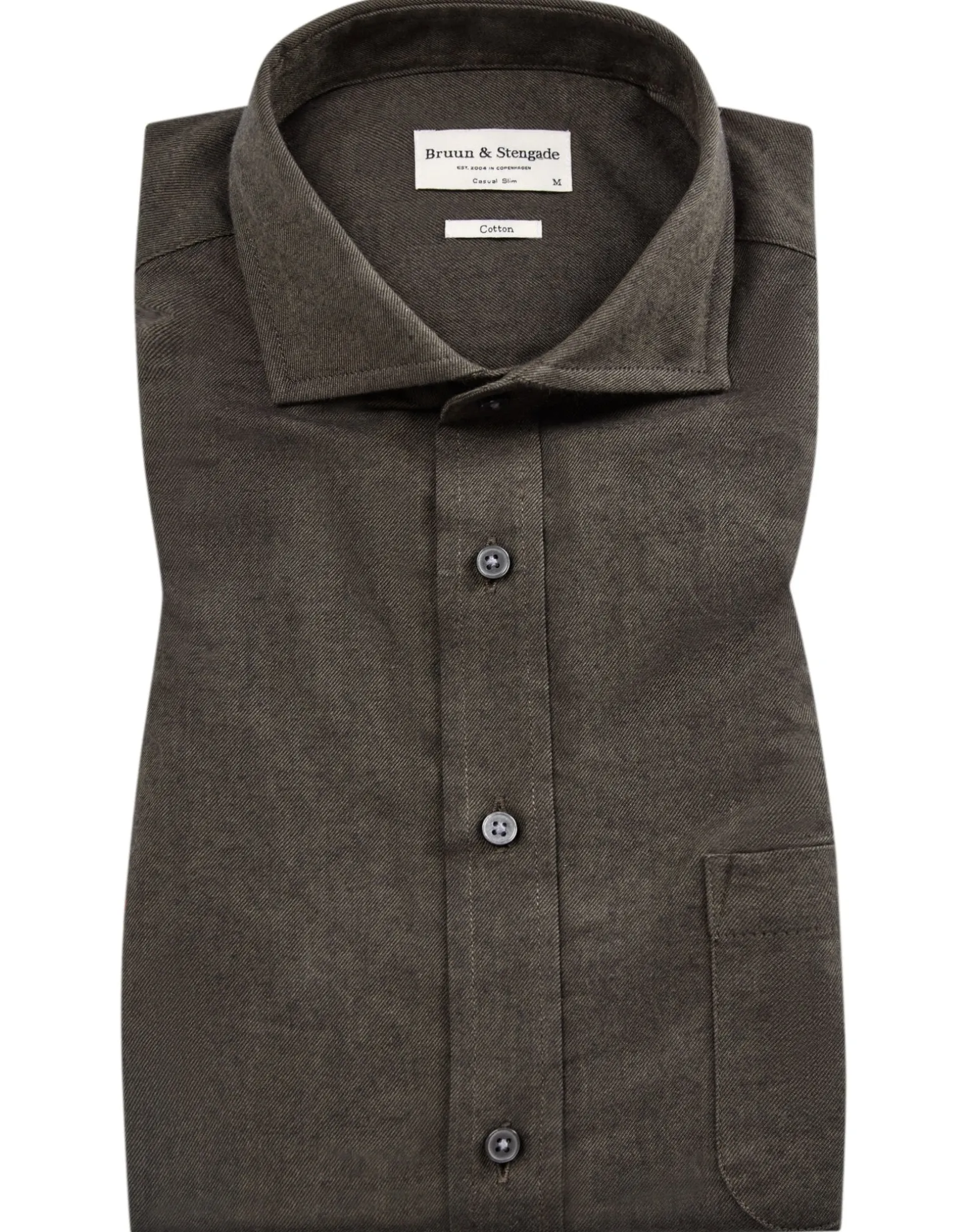 BS Halden casual slim fit Skjorta - Dark Green