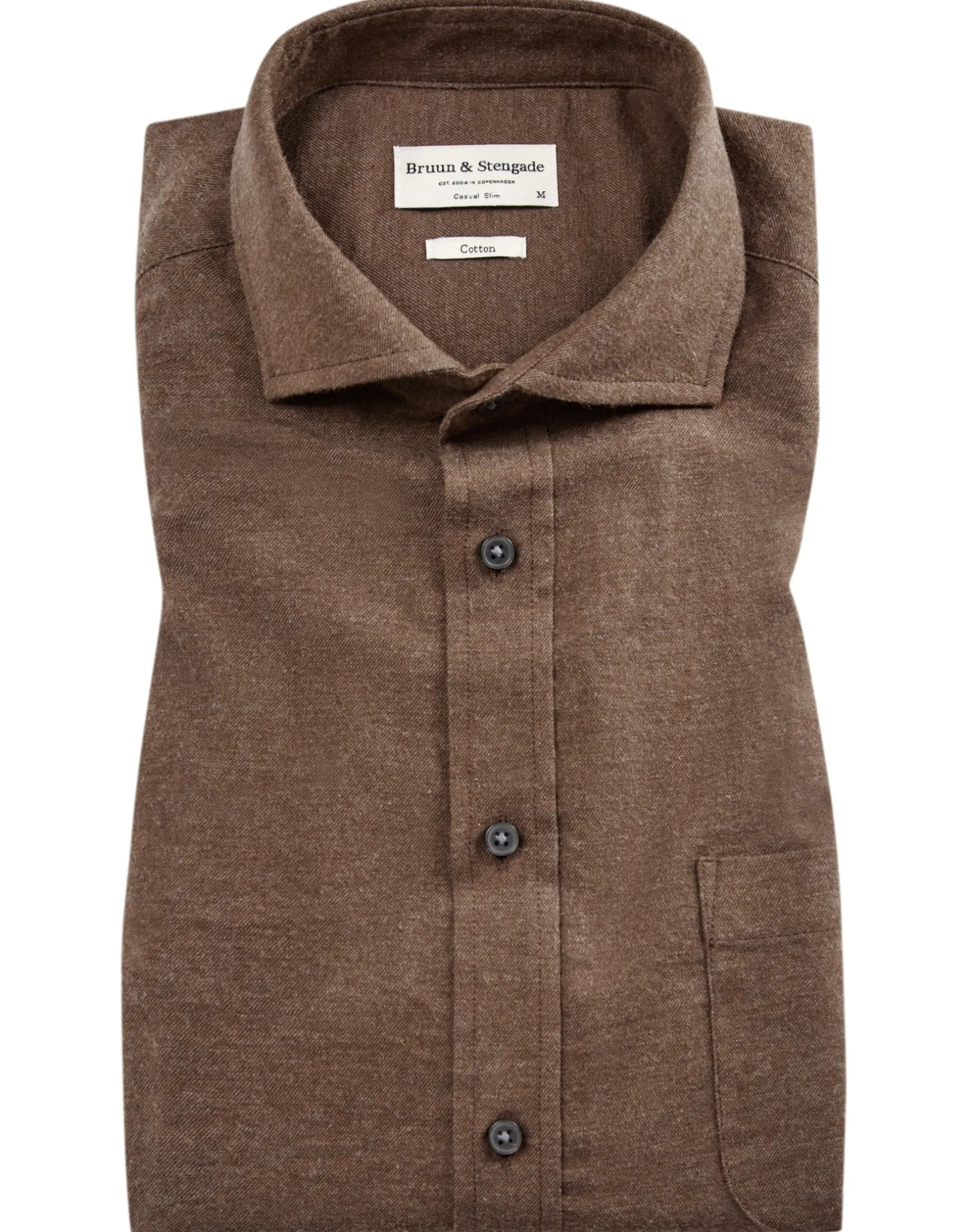 BS Halden casual slim fit Skjorta - Brown