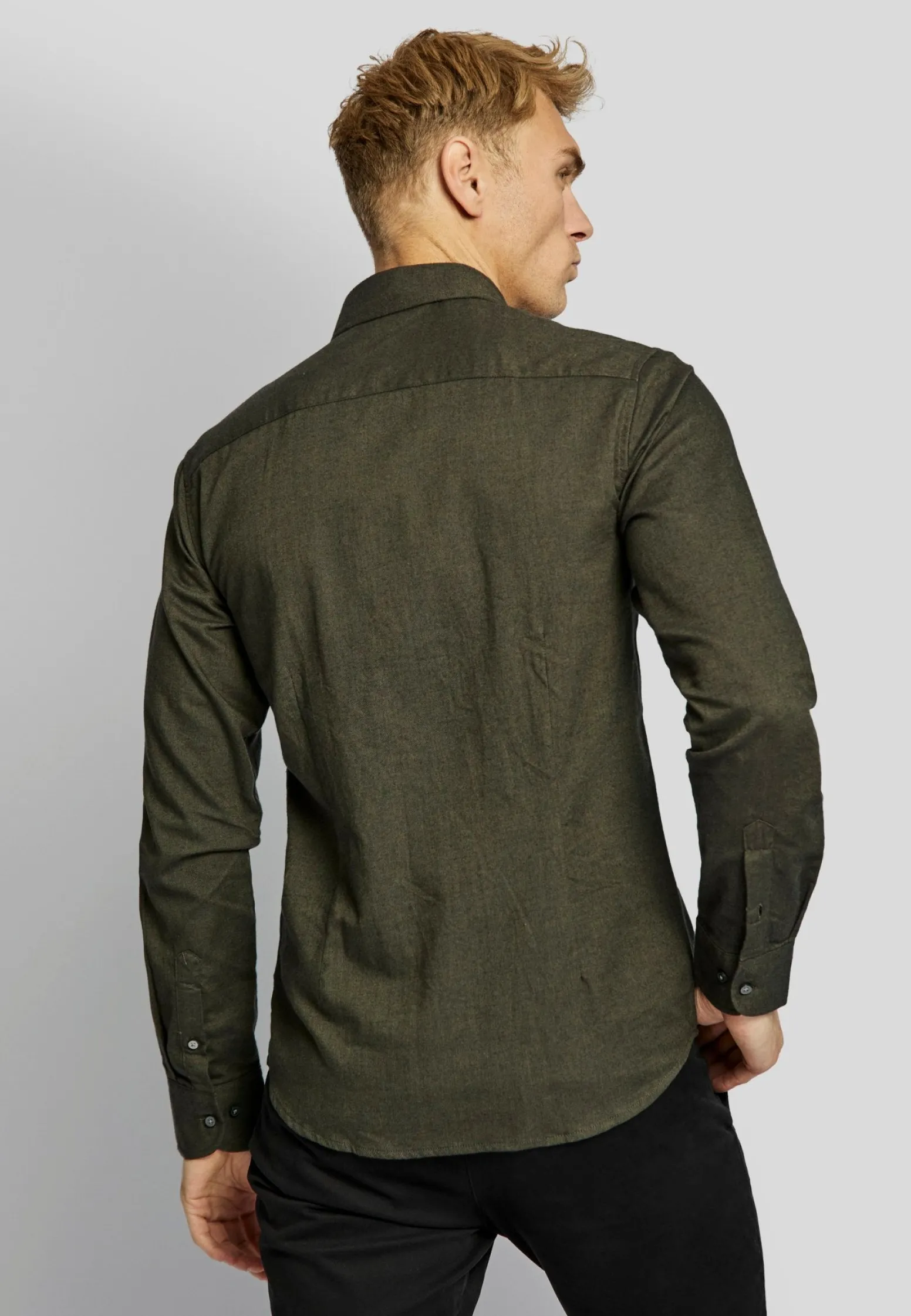 bs_halden_casual_slim_fit_4-1.webp BS Halden casual slim fit Skjorta - Dark Green