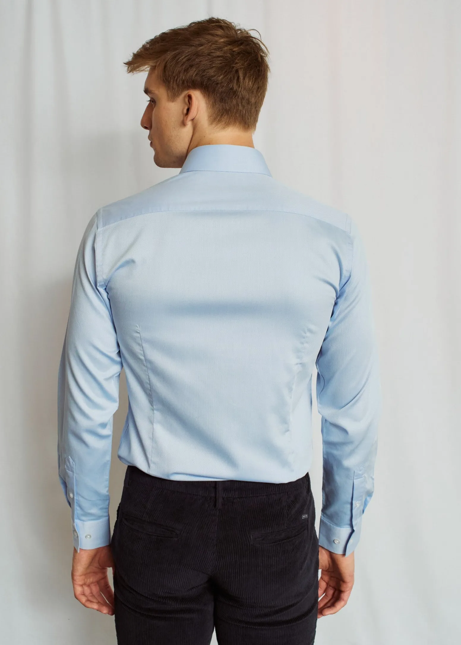 bs_harris_slim_fit_skjort_2.webp BS Harris Slim Fit Skjorta - Light Blue