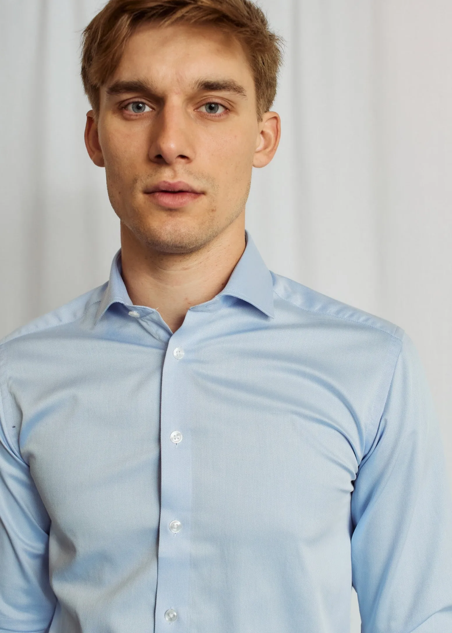 bs_harris_slim_fit_skjort_3.webp BS Harris Slim Fit Skjorta - Light Blue