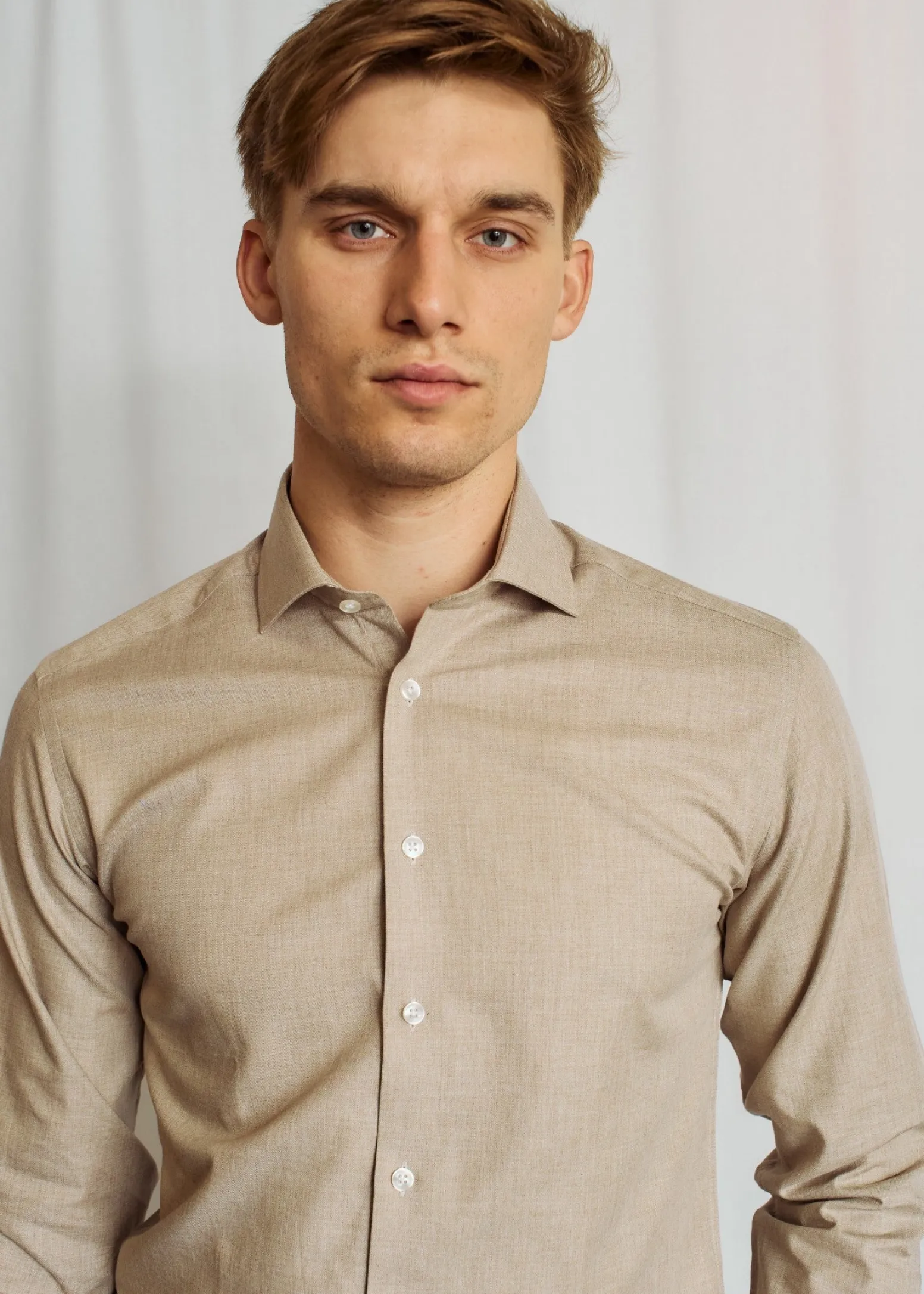 bs_hayward_slim_fit_skjor_2.webp BS Hayward Slim Fit Skjorta - Sand