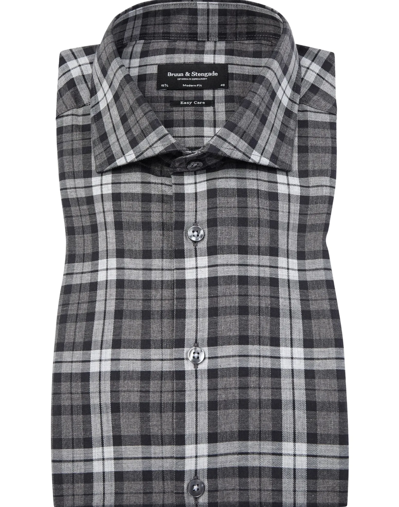 BS Iwobi modern fit Skjorta - Dark Grey