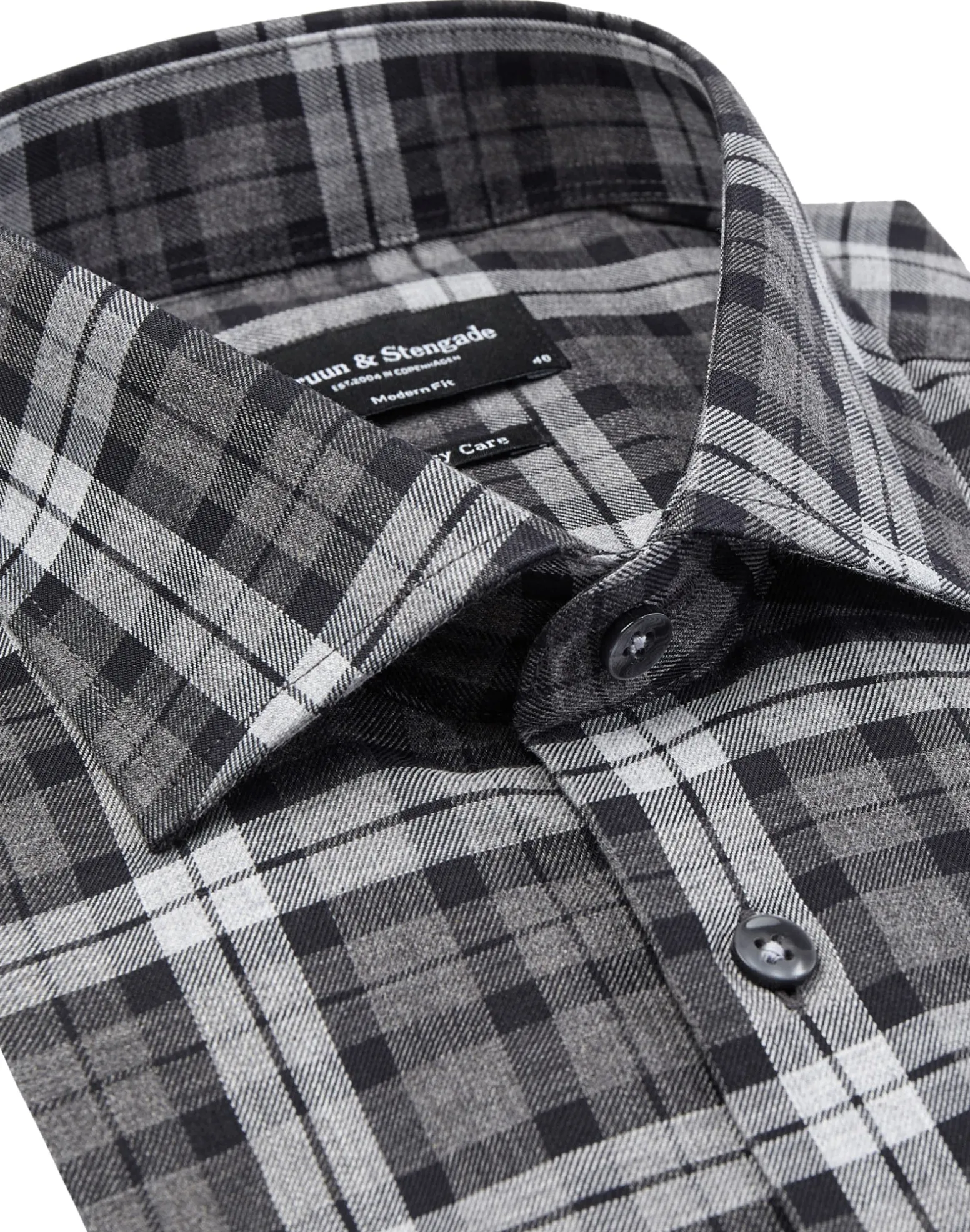 BS Iwobi modern fit Skjorta - Dark Grey