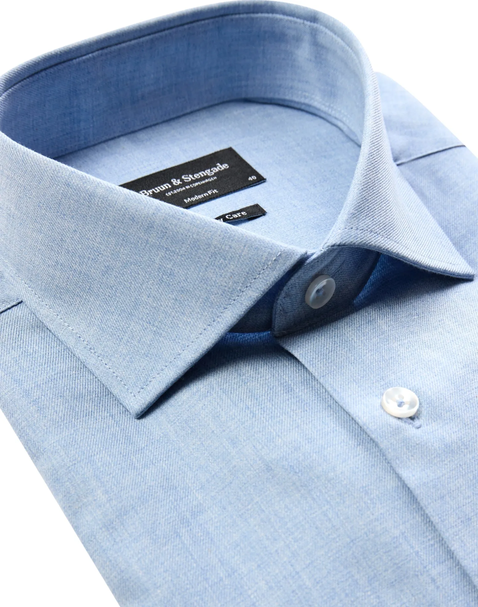 BS Konrad Modern Fit Skjorta - Light Blue