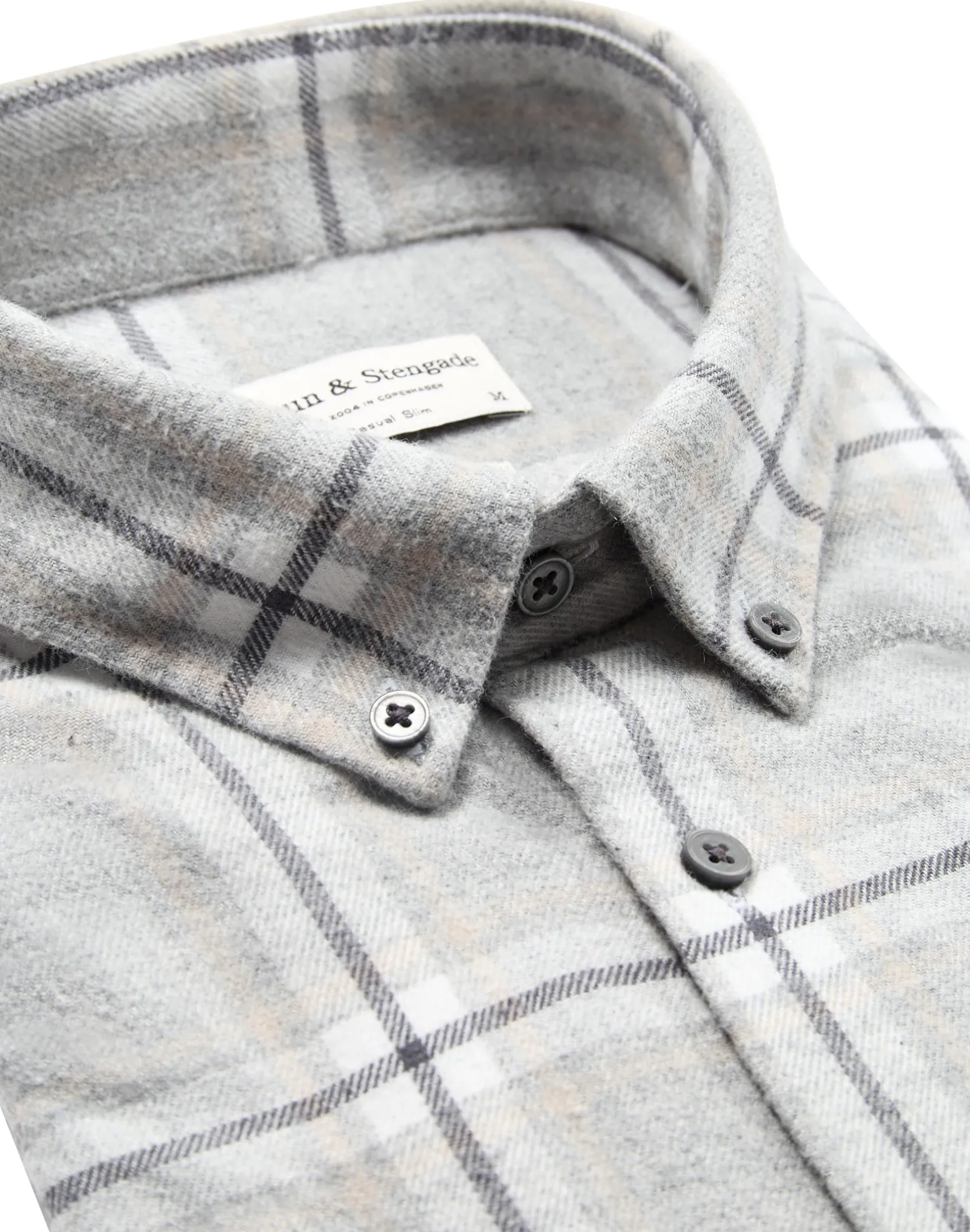 bs_langer_casual_slim_fit_1.webp BS Langer Casual Slim Fit Skjorta - Light Grey