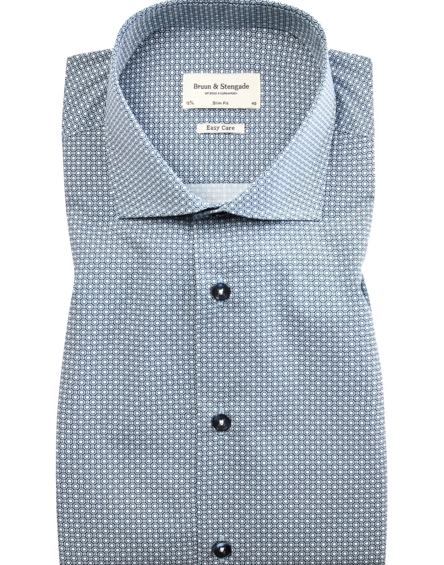 BS Magnus Slim Fit Skjorta - Grey