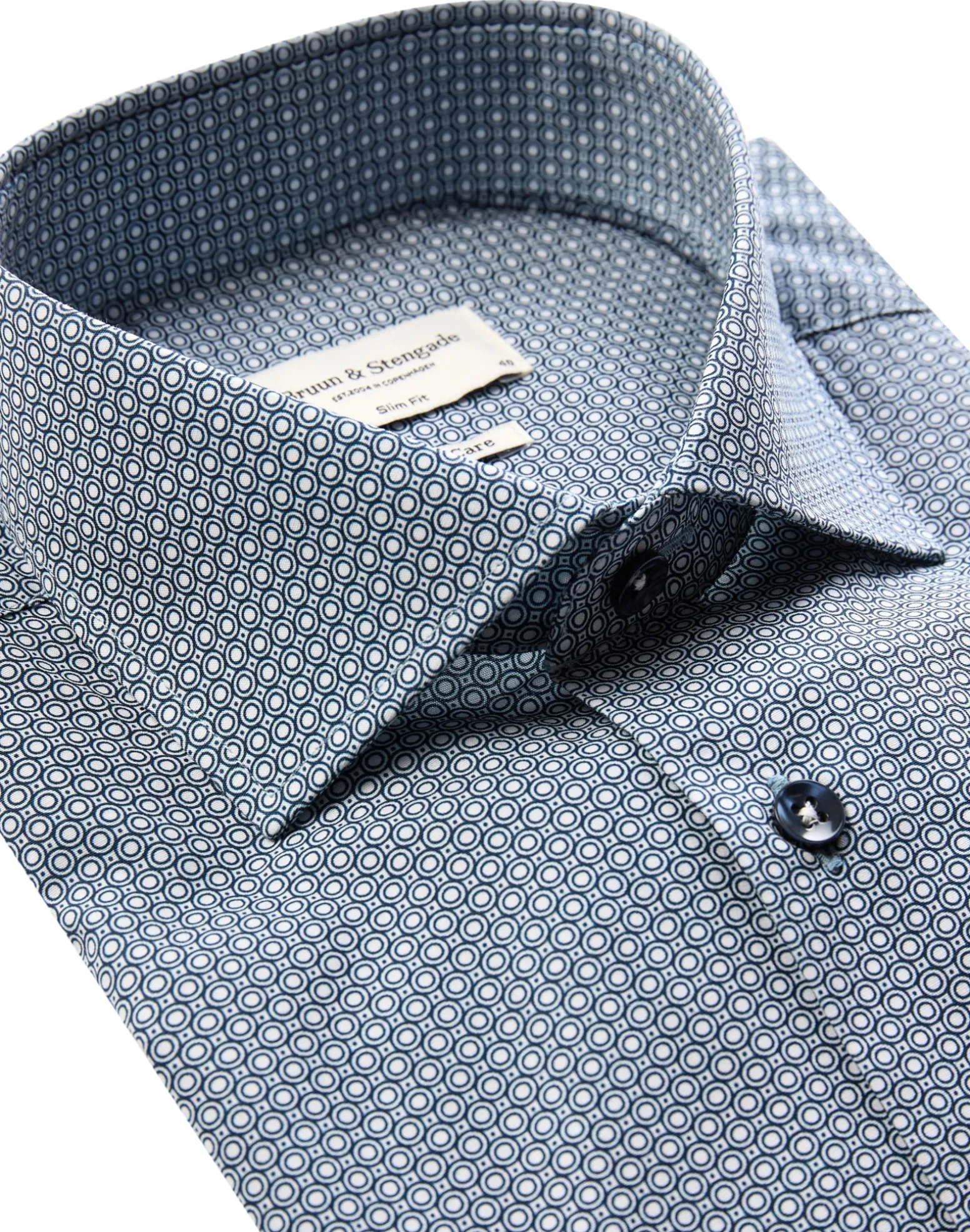 BS Magnus Slim Fit Skjorta - Grey