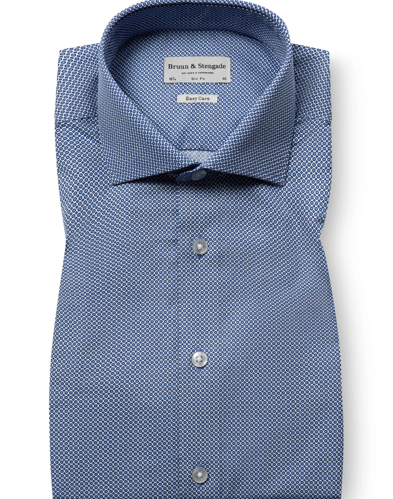 BS Manning Slim Fit Skjorta - Dark Blue