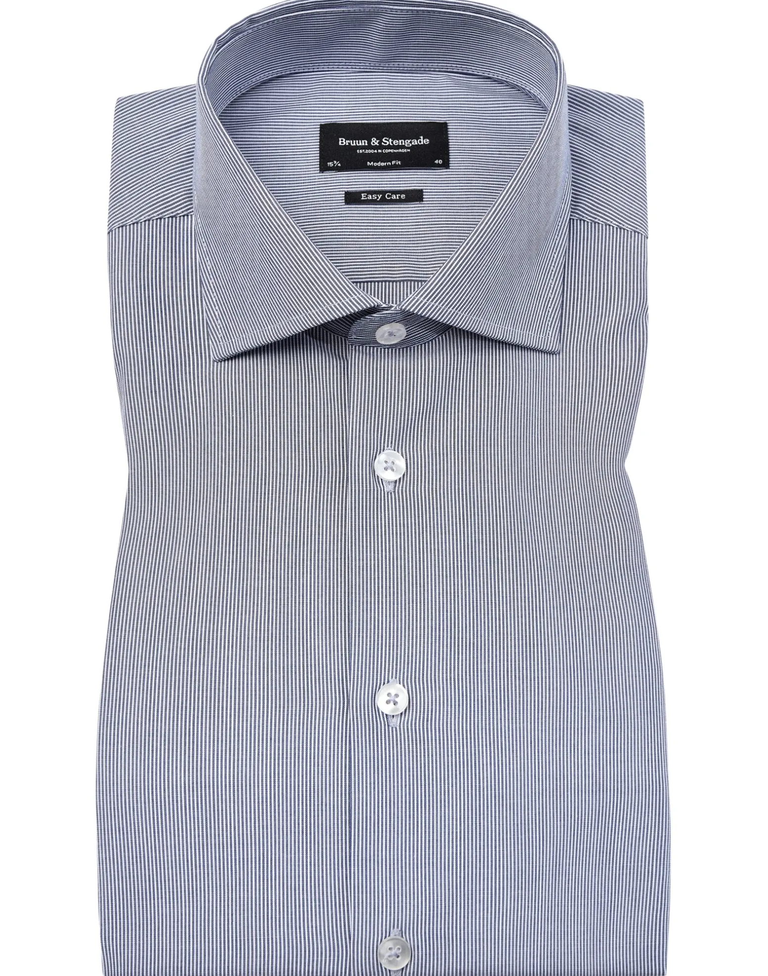 BS Matip modern fit Skjorta - Blue/White