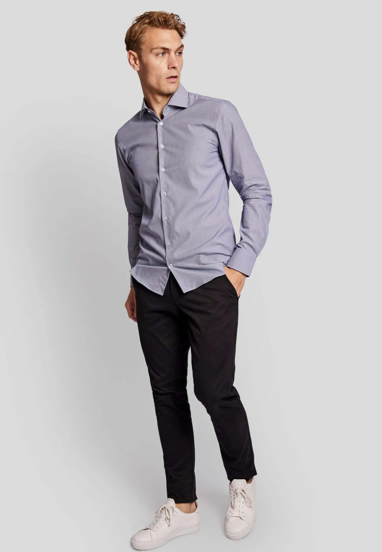 bs_matip_modern_fit_skjor_2.webp BS Matip modern fit Skjorta - Blue/White