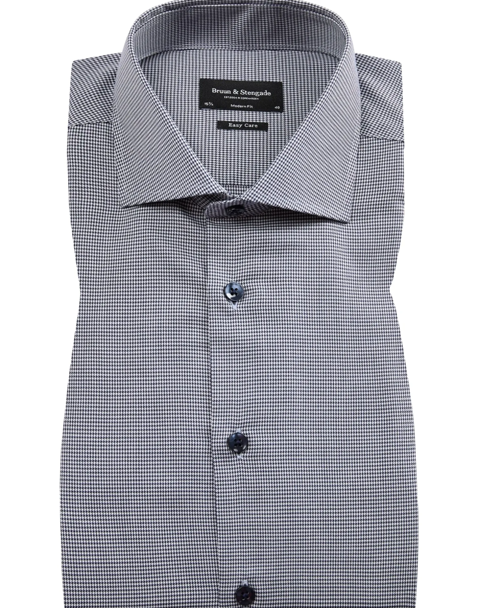 BS Mel modern fit Skjorta - Dark Blue