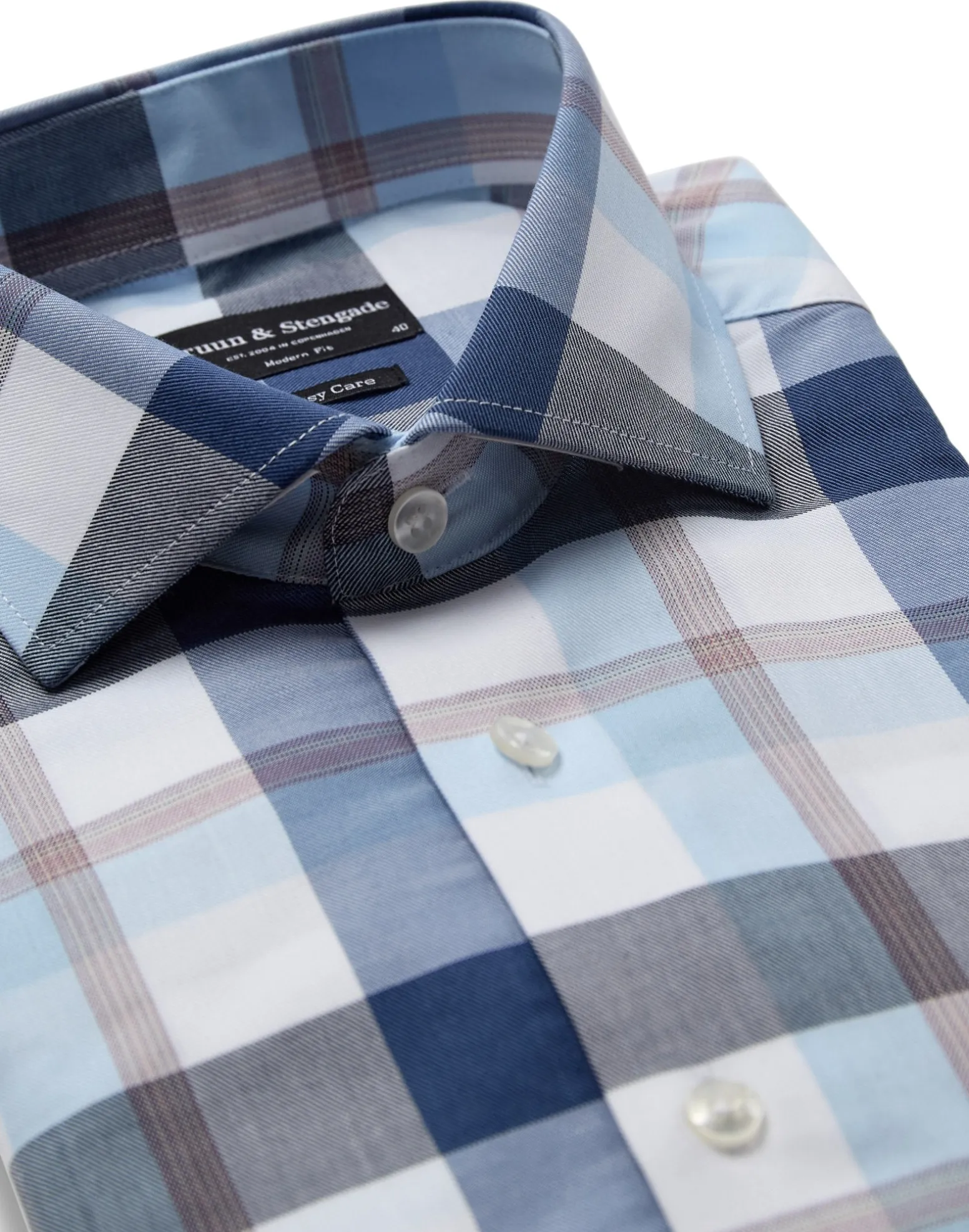 BS Newton Modern Fit Skjorta - Blue