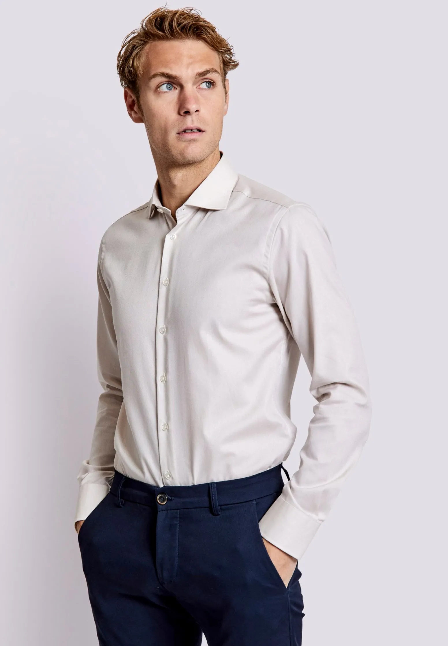 bs_nistelrooy_modern_fit__3.webp BS Nistelrooy Modern Fit Skjorta - Beige