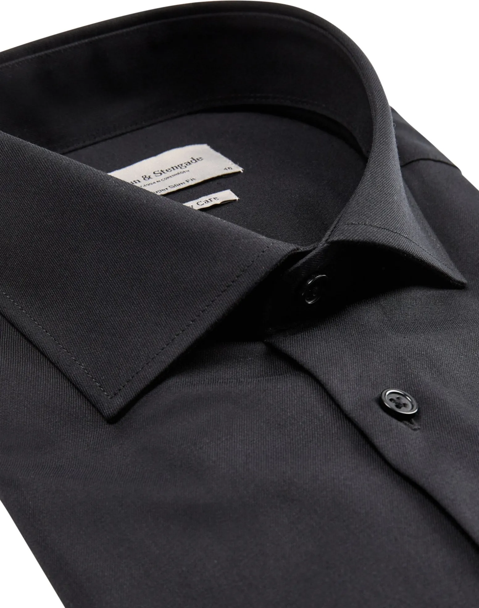 BS Pavarotti Super Slim Fit Skjorta - Black