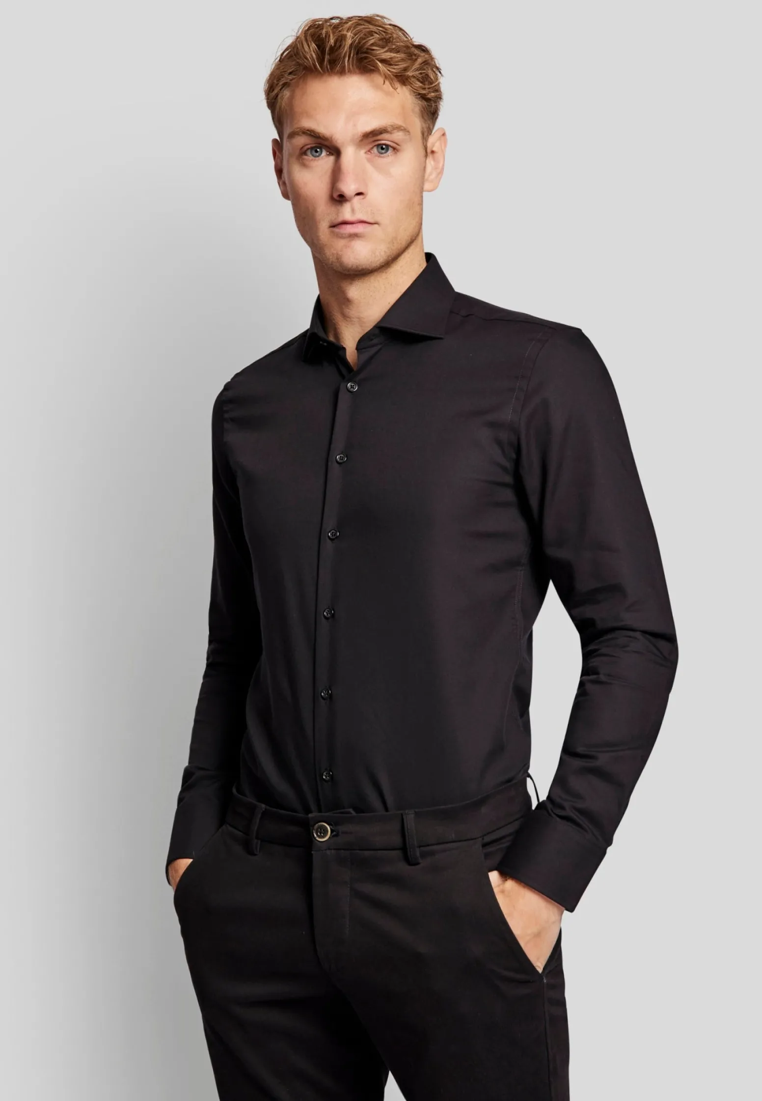 bs_pavarotti_super_slim_f_3.webp BS Pavarotti Super Slim Fit Skjorta - Black