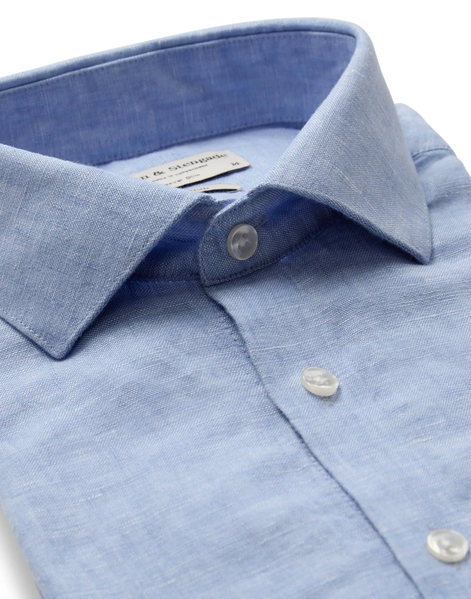 BS Perth Casual Slim Fit Skjorta - Light Blue