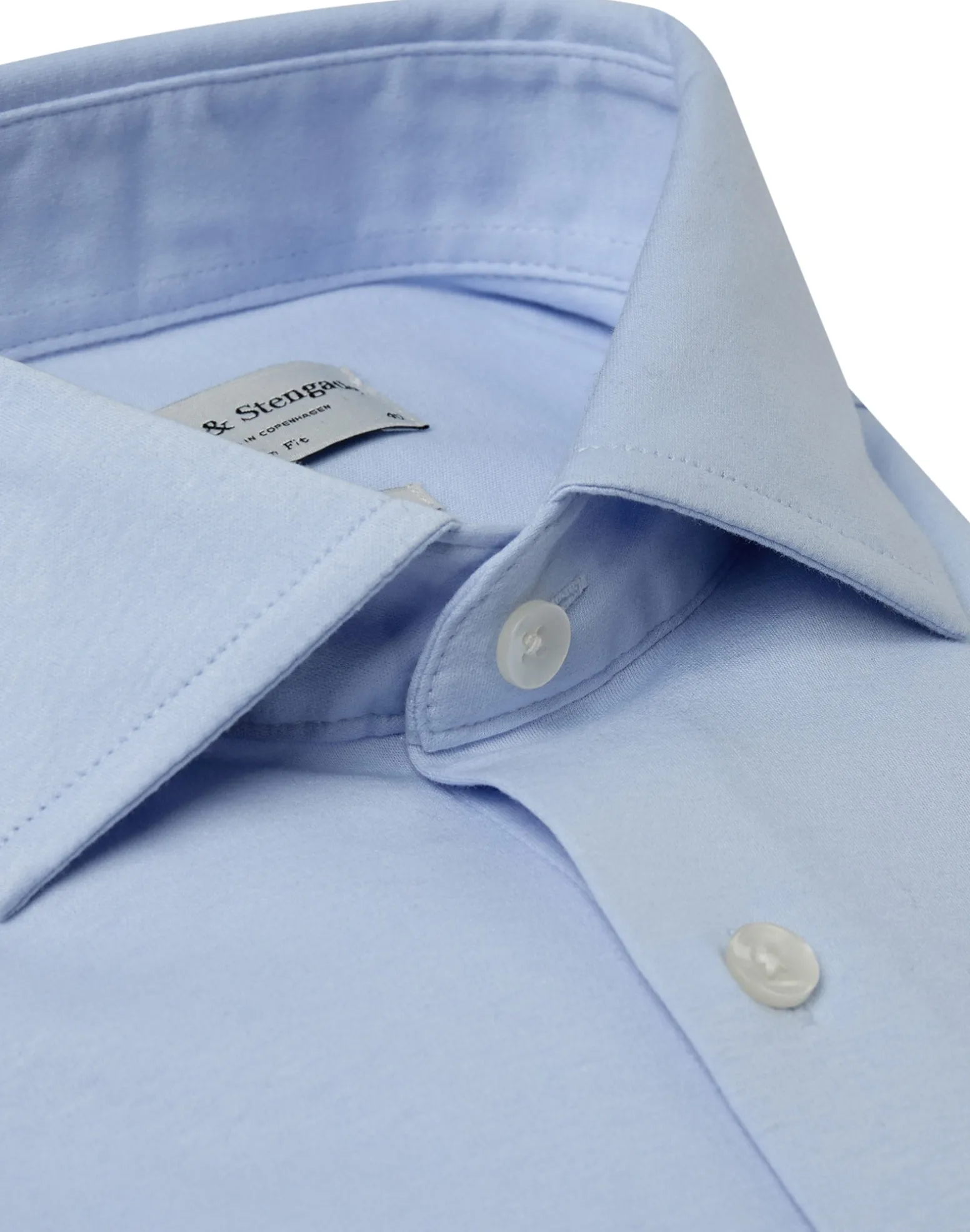 BS Rice Slim Fit Skjorta - Light Blue