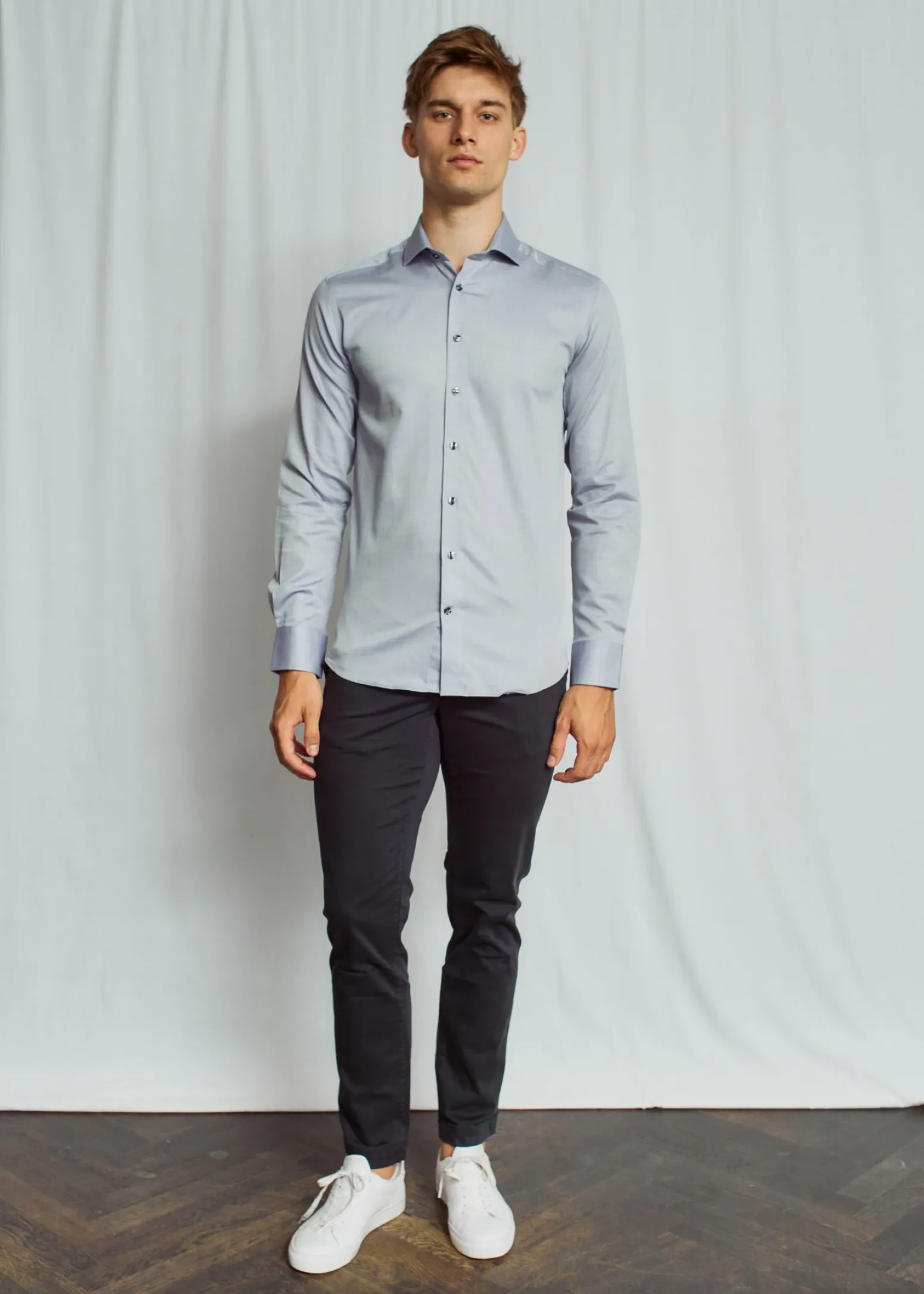 BS Schröder Modern Fit Skjorta - Blue